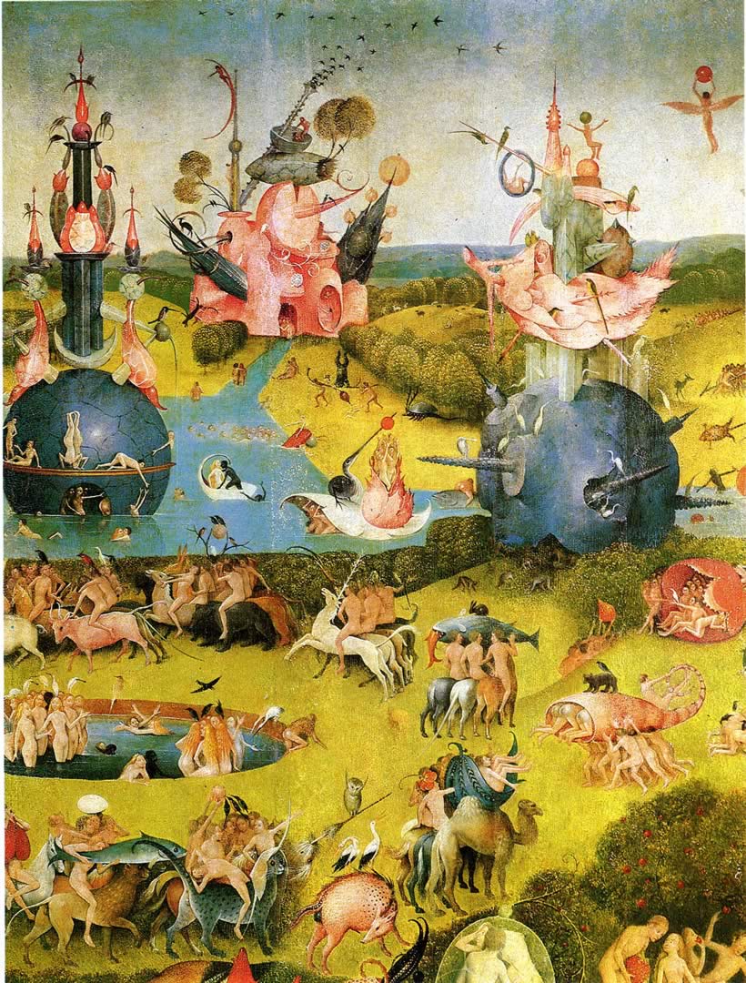 The Garden Of Earthly Delights Ecclesias Paradise Bosch Wallpaper Image