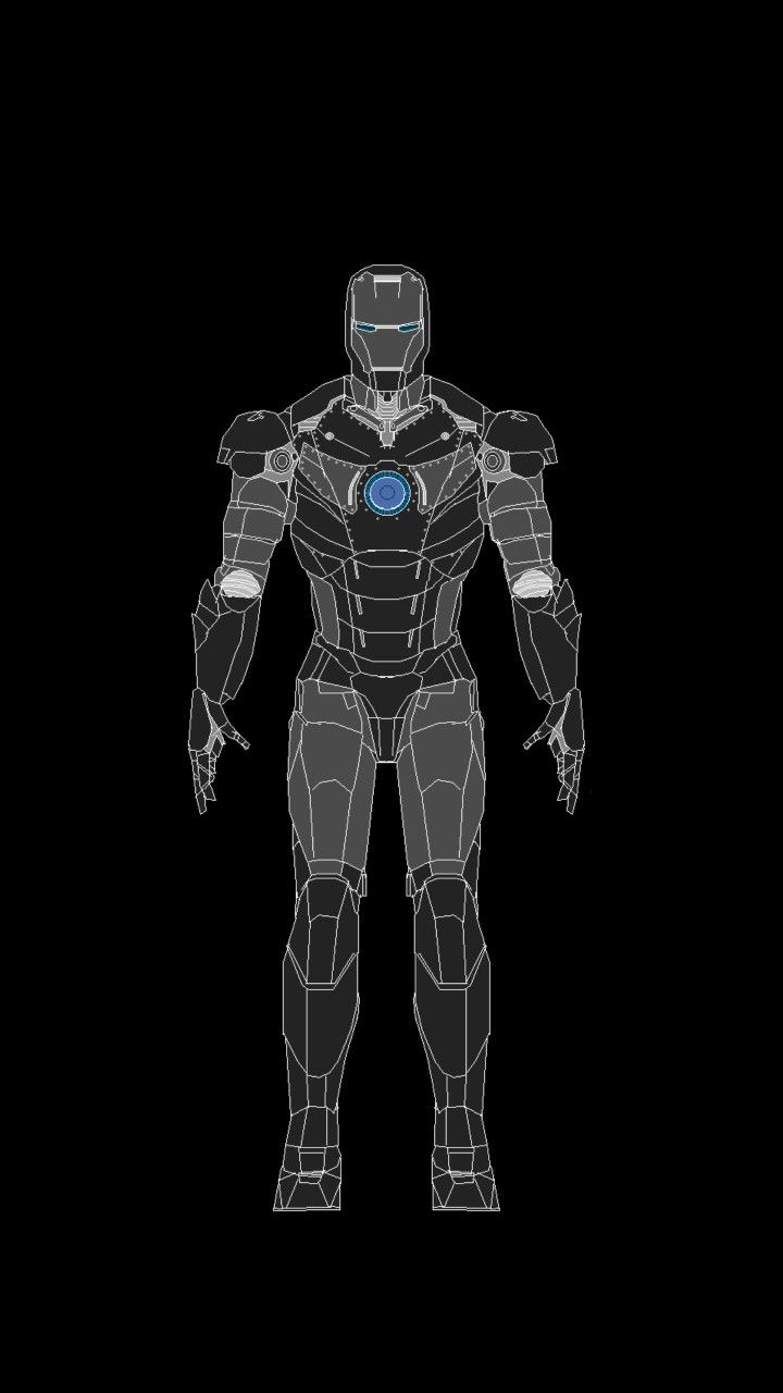 AMOLED Mark II Iron Man Wallpaper for Android & iPhone by Studio929. Iron man wallpaper, Android wallpaper, Man wallpaper