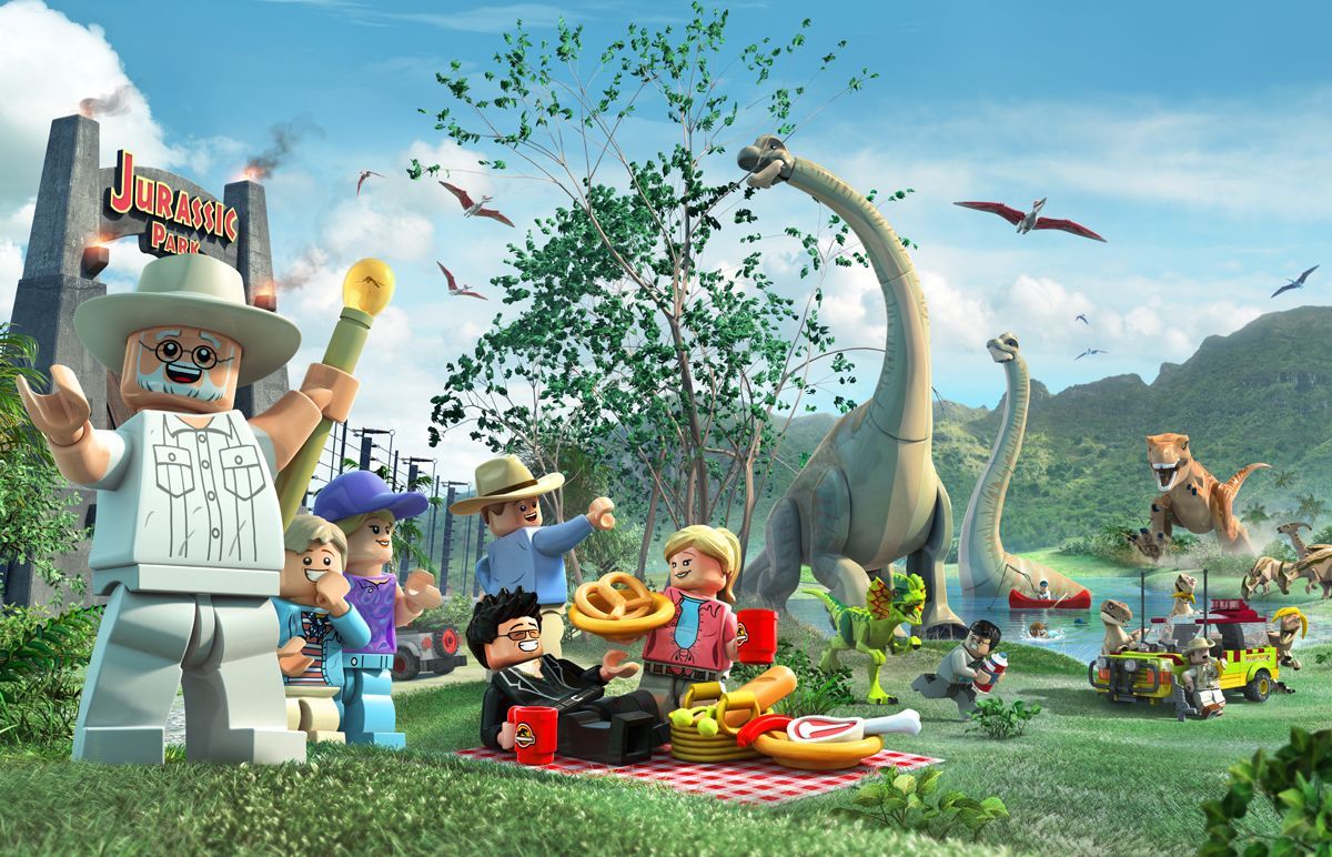 Lego Jurassic World Videogame Promo Spreads. Mundo