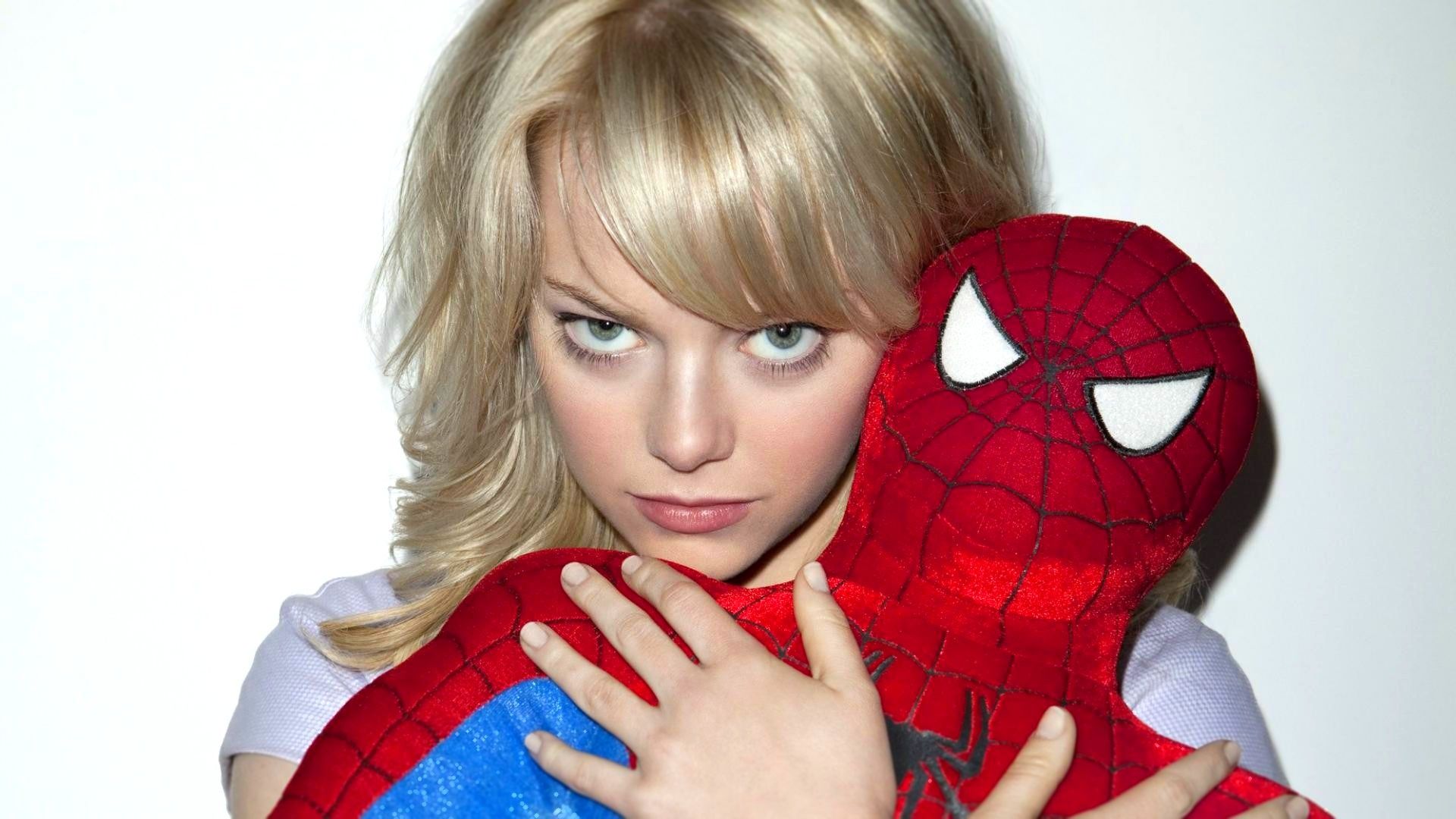 Women, Spider Man, Emma Stone, Bangs Wallpaper