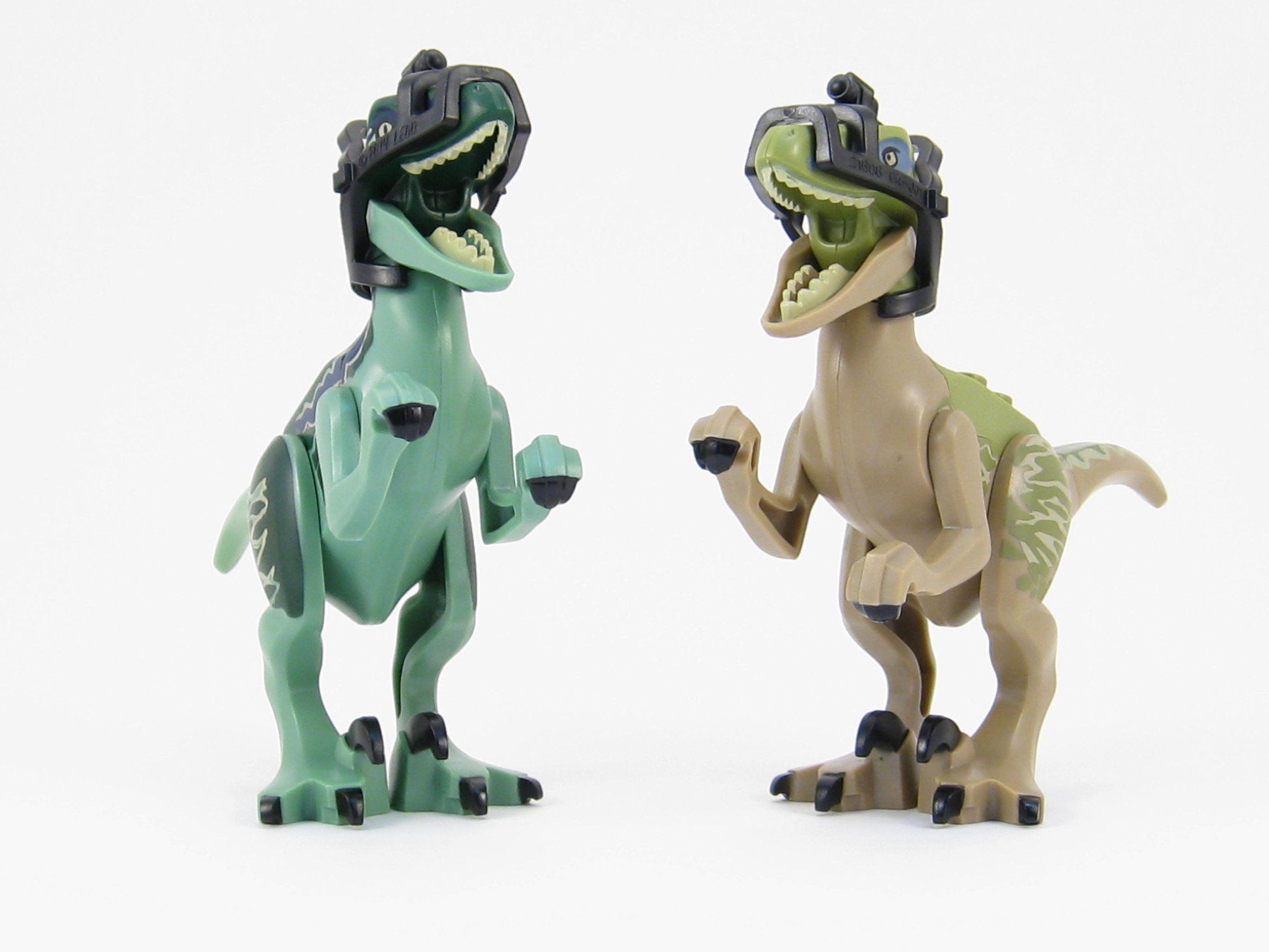 LEGO Jurassic World Lot of 2 Dinosaur Raptor Minifigures Dino Blue