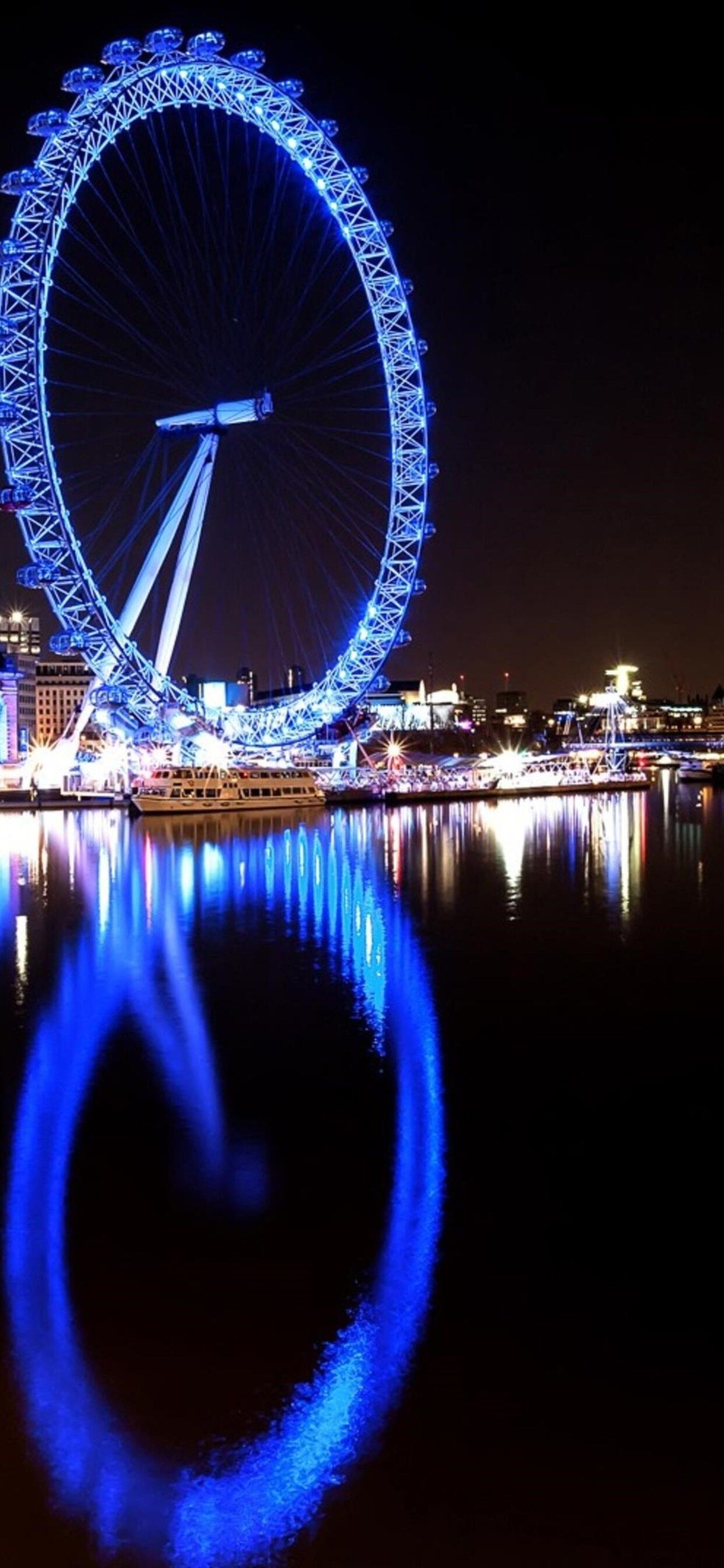 London Eye River Thames iPhone XS MAX HD 4k Wallpaper