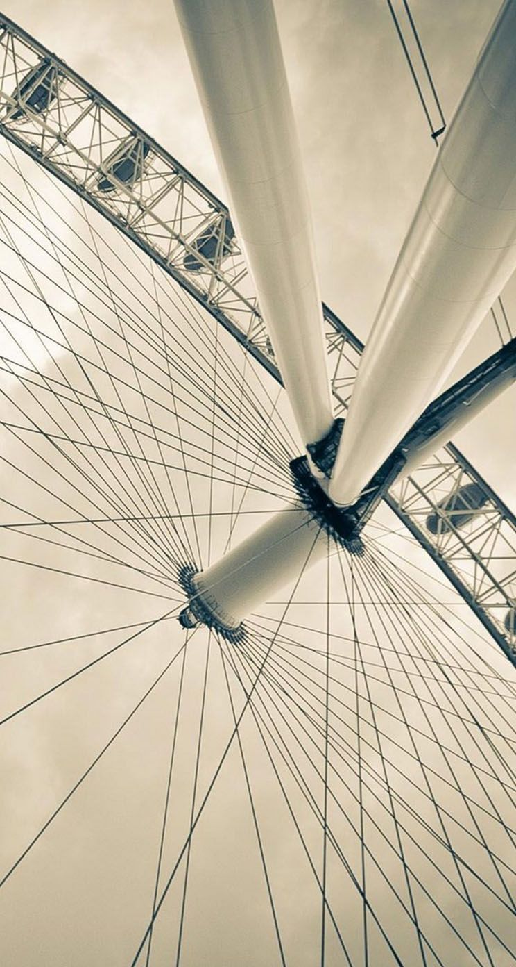 The iPhone Wallpaper London Eye From Beneath