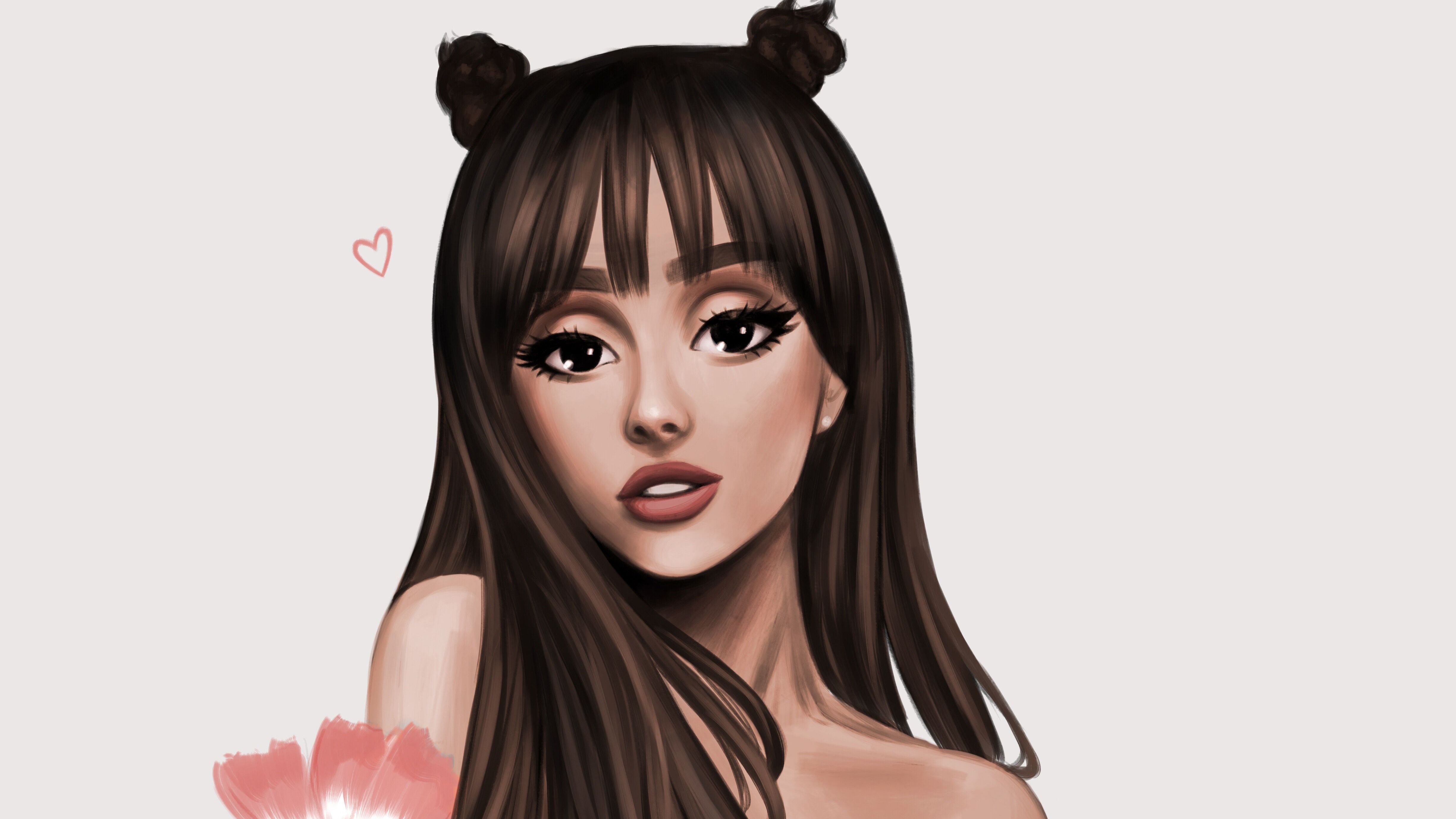 Ariana Grande Cartoon Art 5k, HD Music, 4k Wallpaper, Image, Background, Photo and Picture