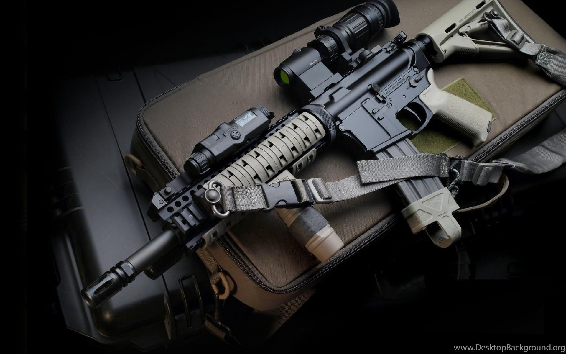 Army Pistol Gun HD Wallpaper Desktop Background