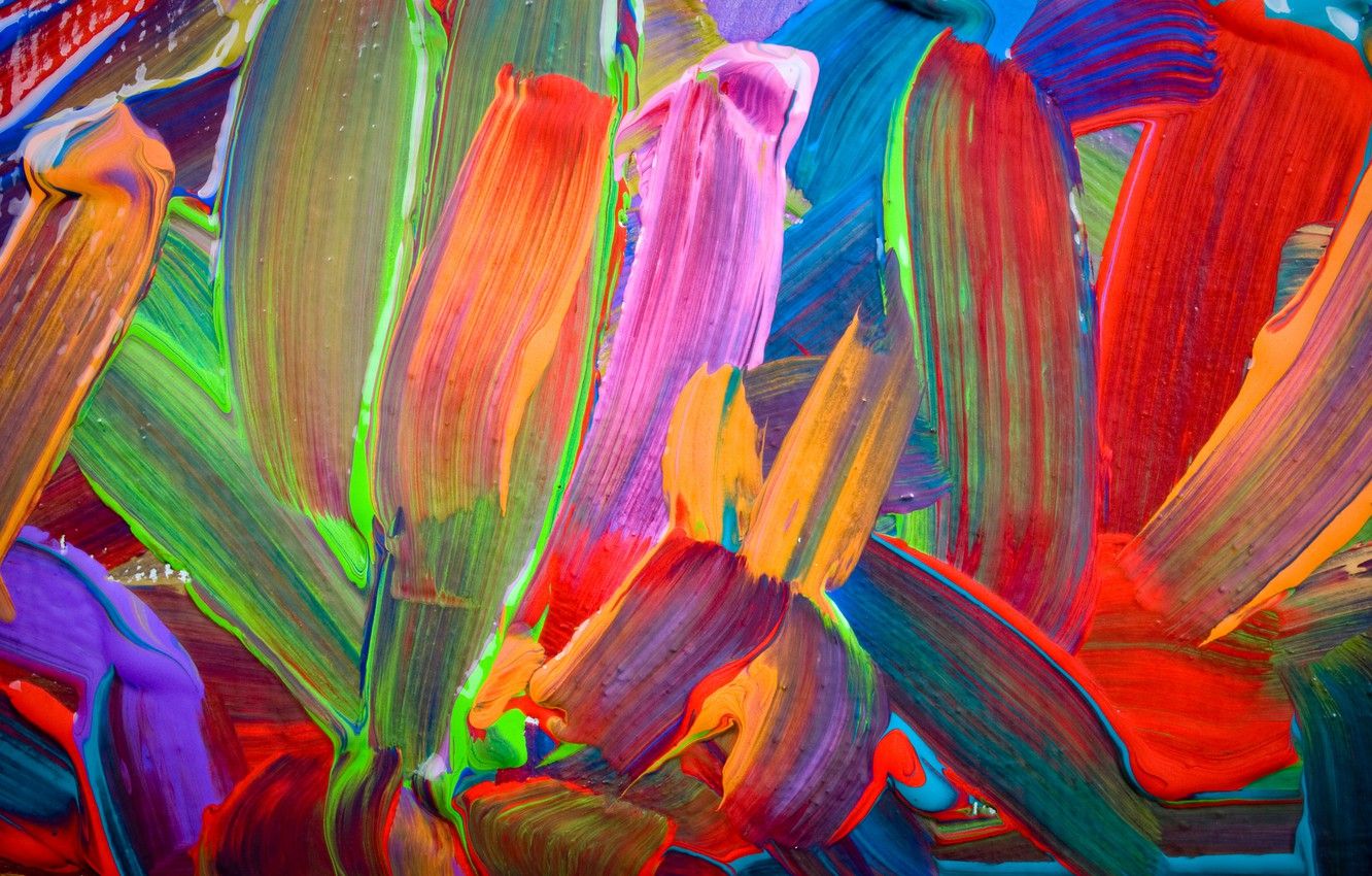 Wallpaper paint, colors, texture, paint, acrylic image