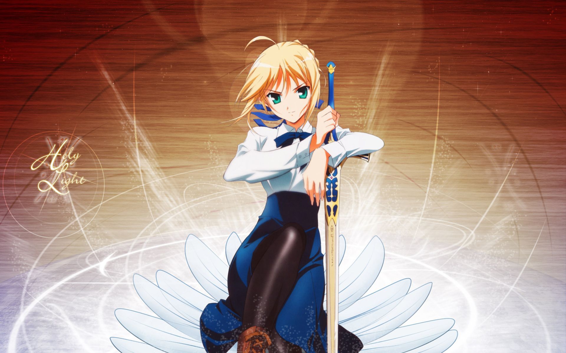 Anime Fate Stay Night: Unlimited Blade Works Saber (Fate Series) Wallpaper. Wallpaper Animes, Quadrinhos