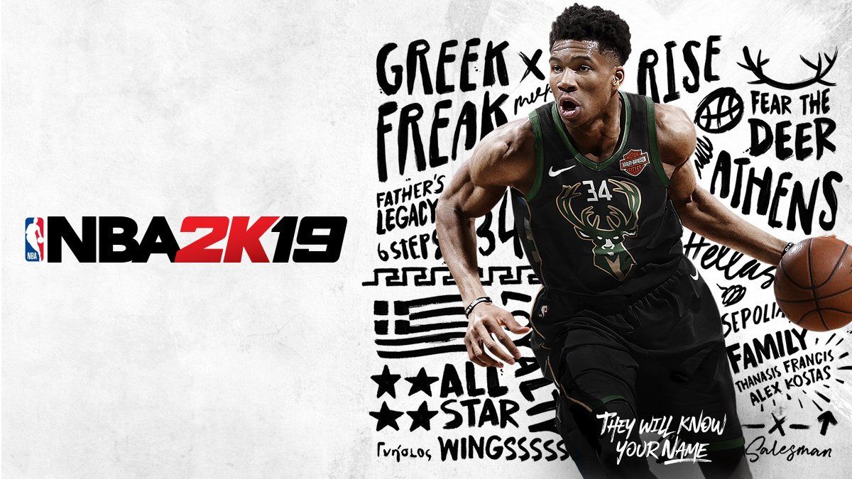 NBA 2K20. Greek Freak. And now, cover athlete