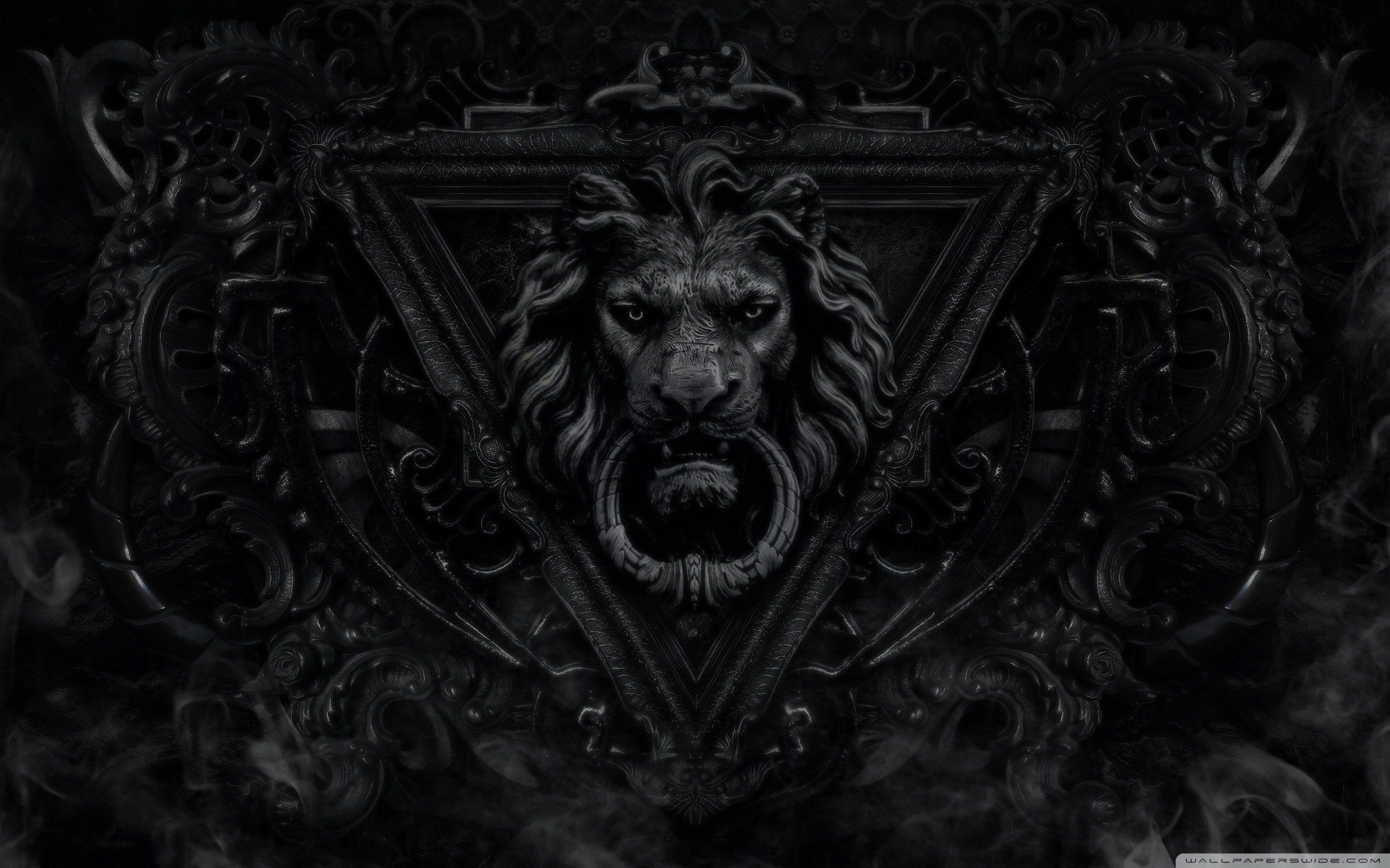 Dark Gothic Lion Wallpaper 2560x1600 Wallpaperx1600