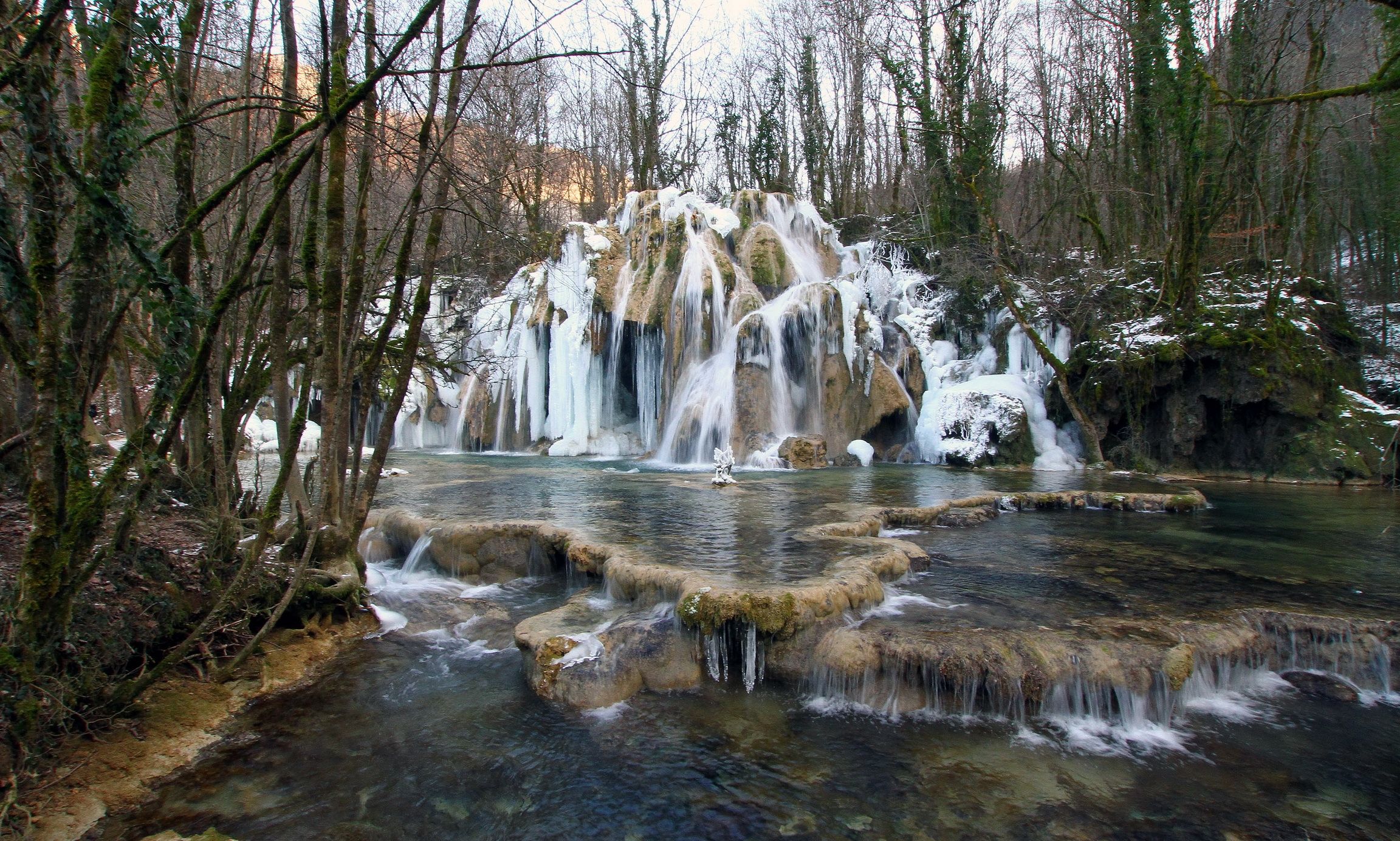 waterfall, france, cascade des truffes les planches Wallpaper, HD