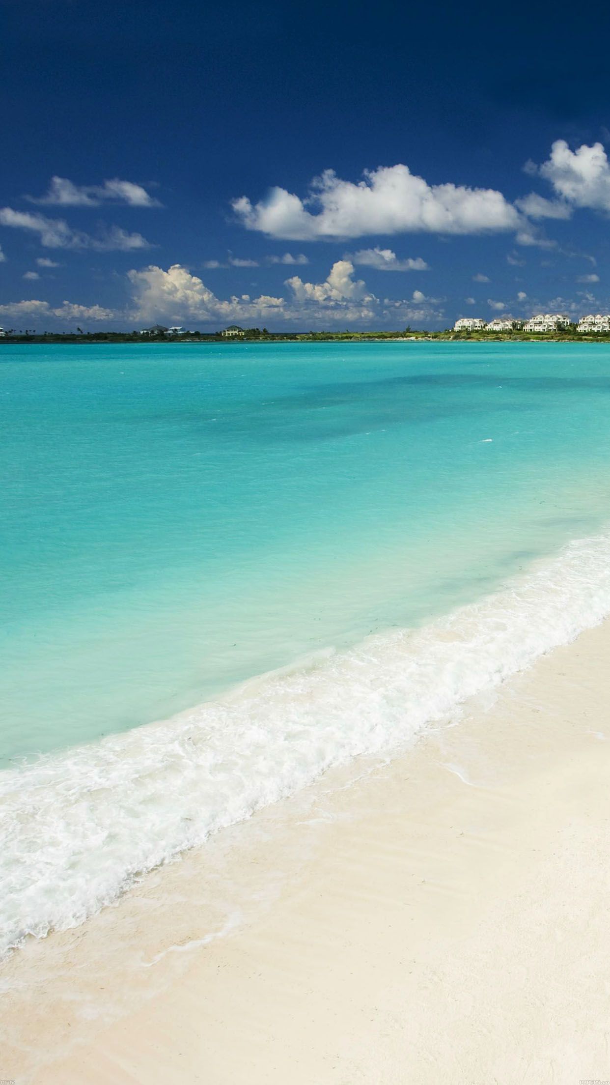 Morning calm beach shiny ocean view Download Free HD Wallpaper
