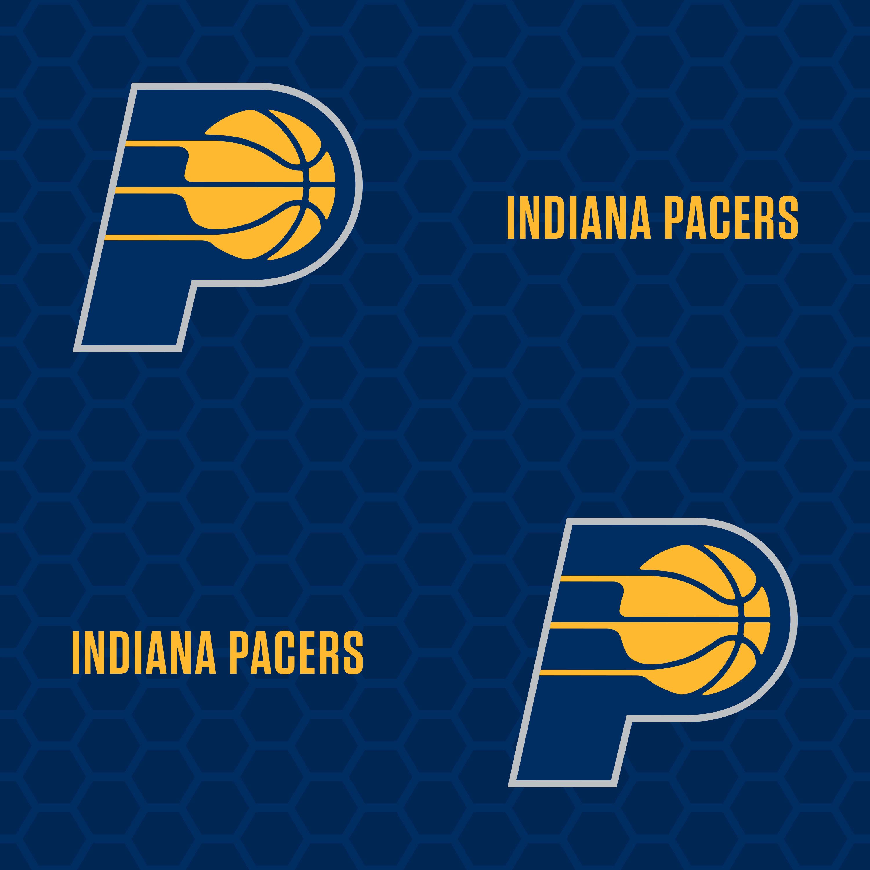 Indiana Pacers: Logo Pattern (Blue) Licensed