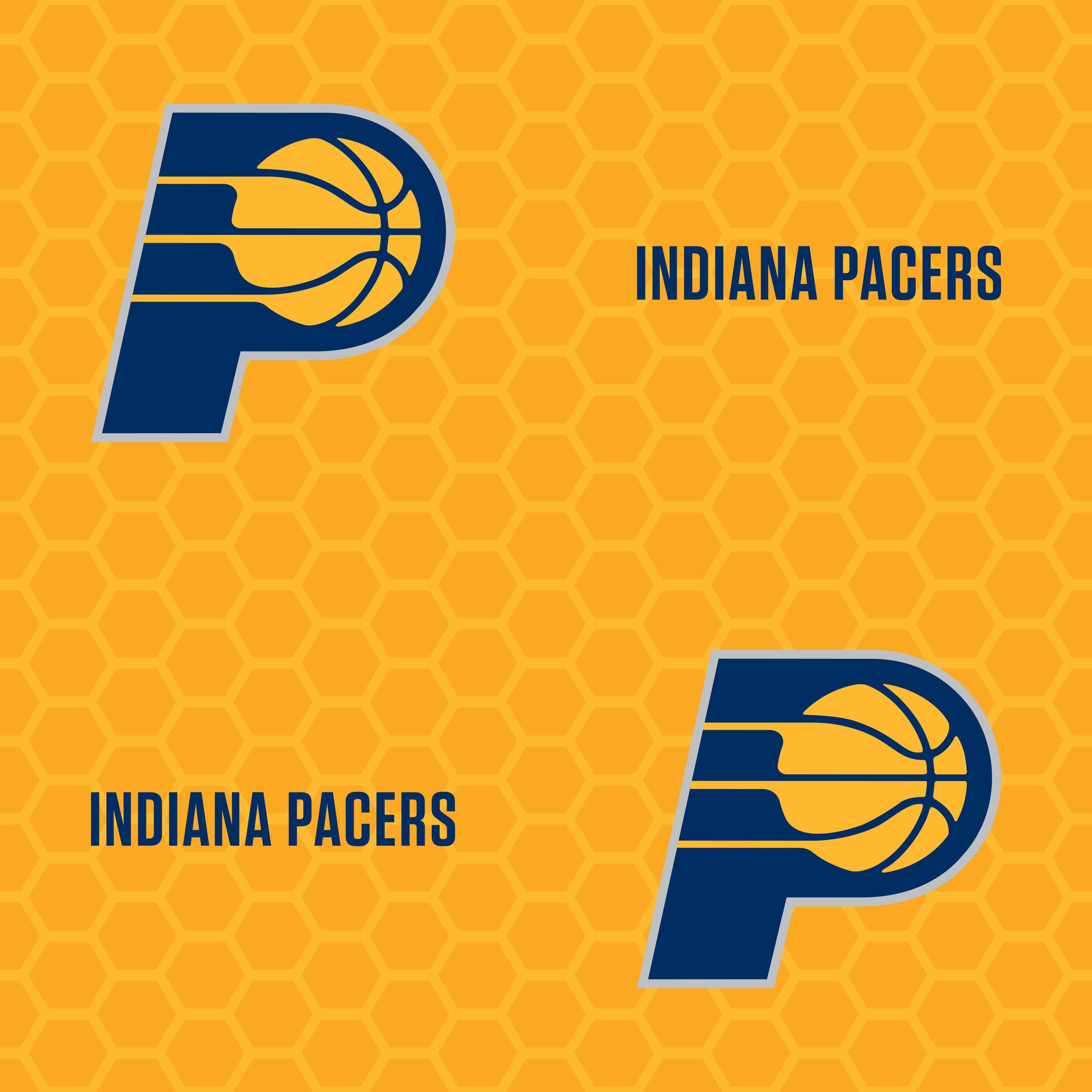 Indiana Pacers: Logo Pattern (Yellow) Licensed