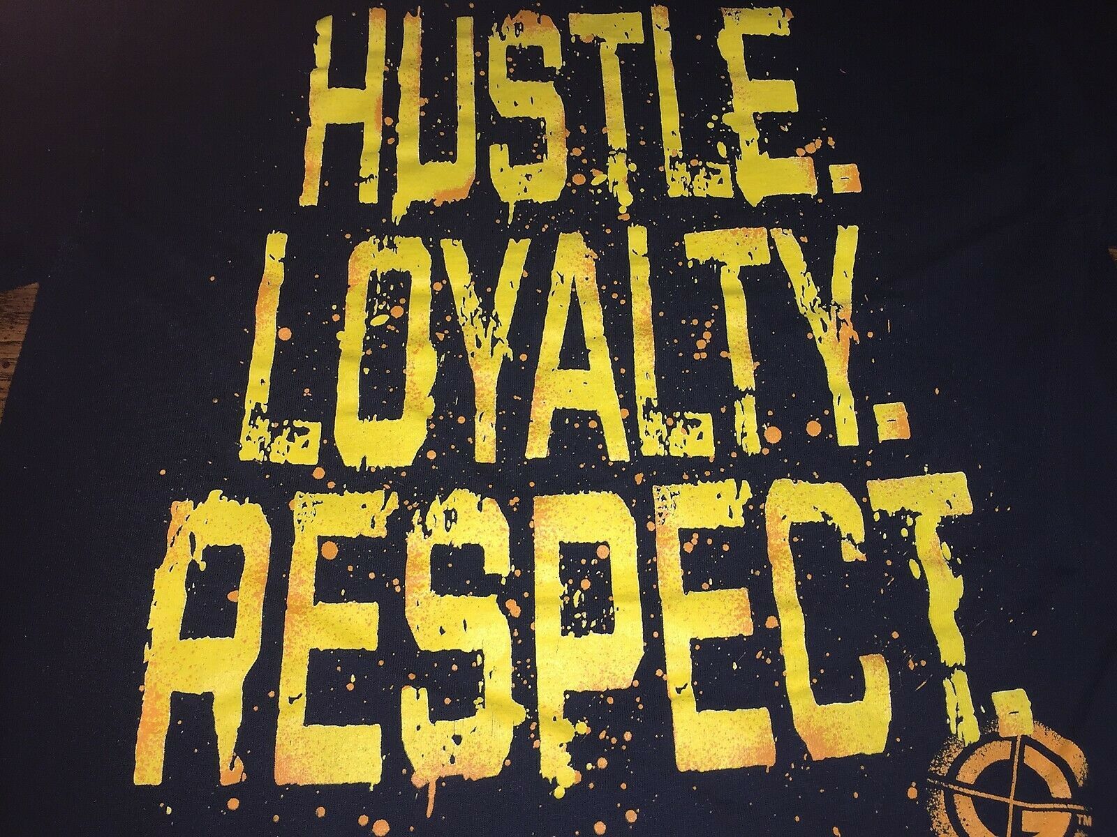 John Cena WWE T Shirt M Medium Hustle Loyalty Respect Black
