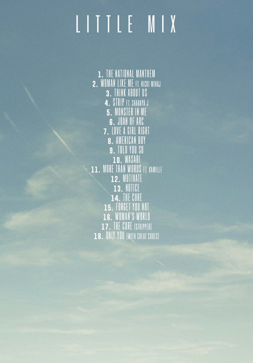 Little Mix LM5 tracklist. Little mix, Told you so