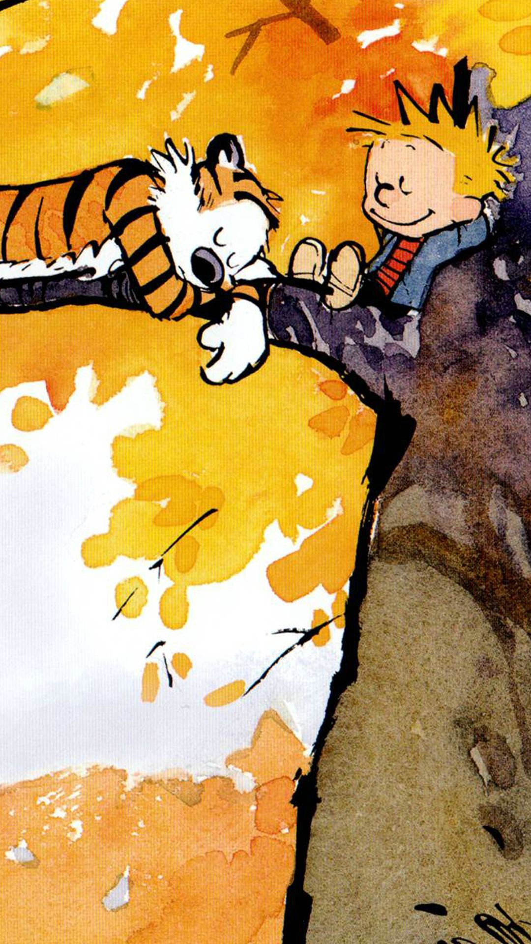Smartphone Wallpaper and Hobbes