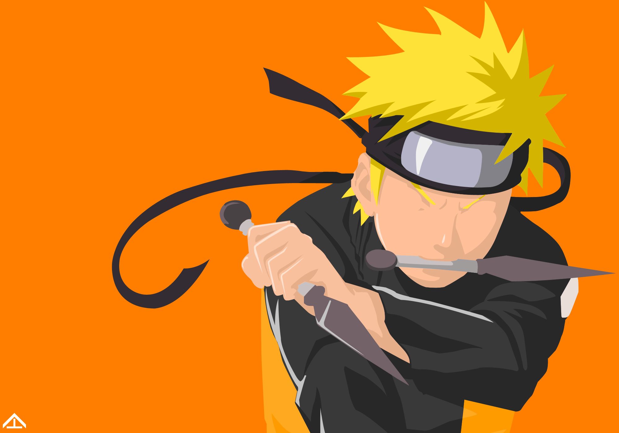 Naruto Minimalist (shadowed) by Hailstone294. Anime, Naruto