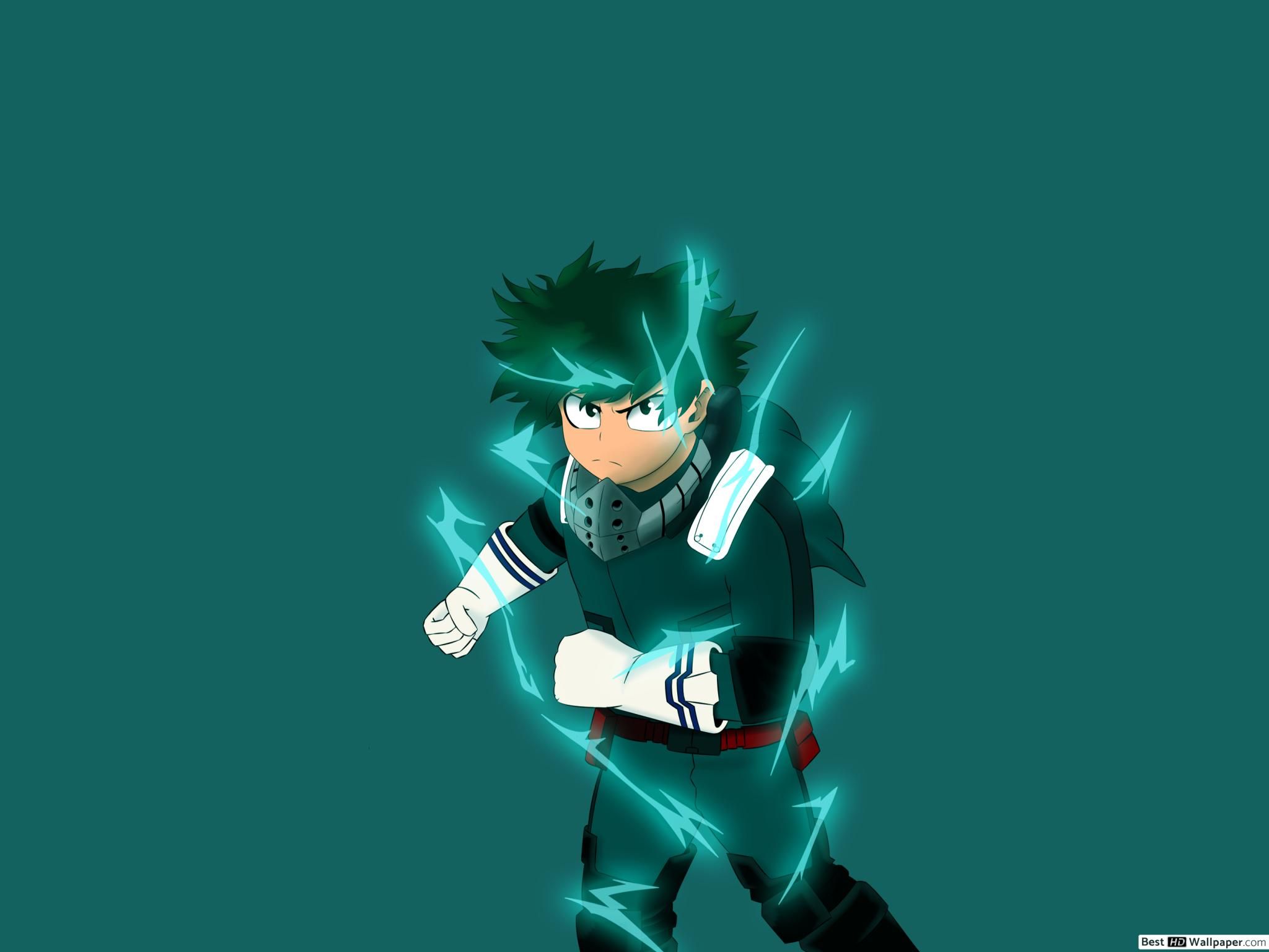 Green Izuku Midoriya HD wallpaper download