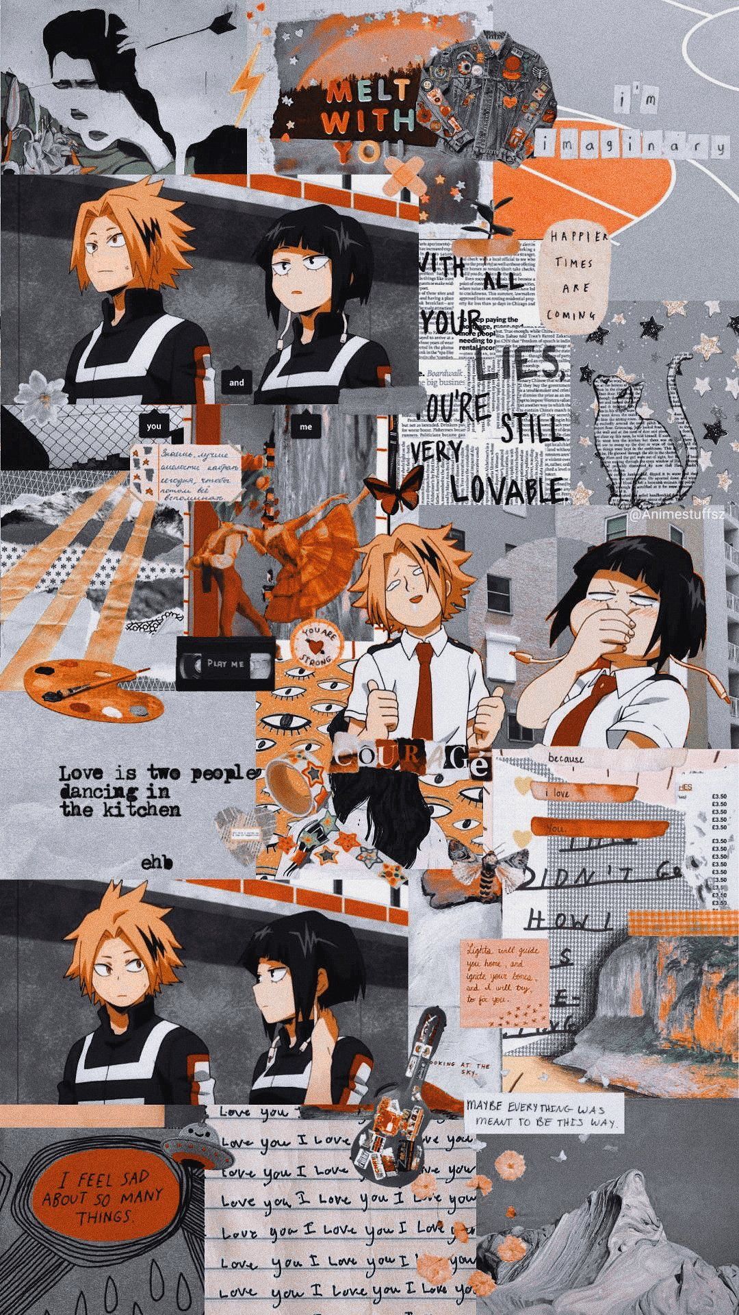 Kaminari & Jirou. Anime wallpaper iphone