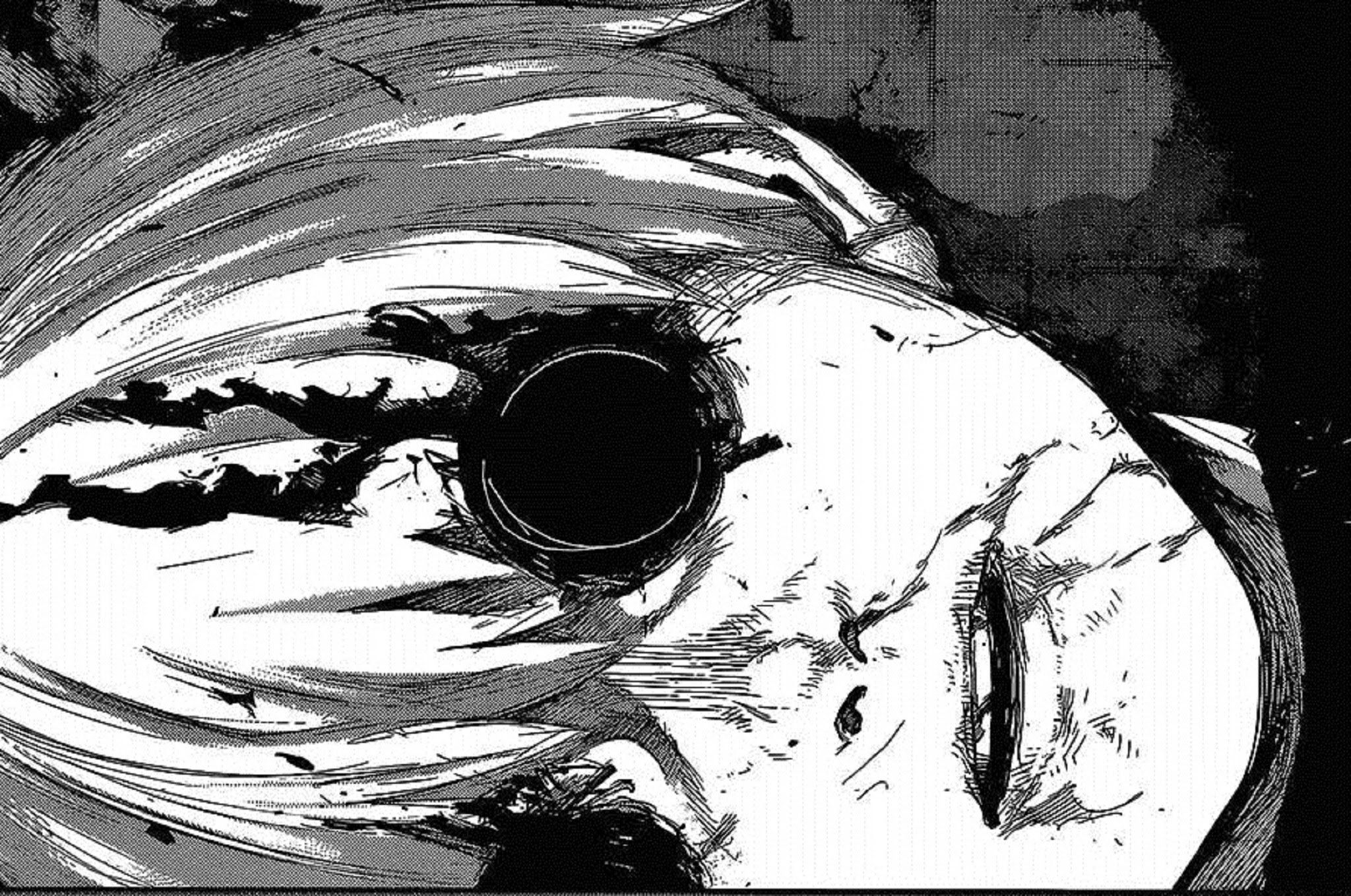 Wallpaper] I made a Kaneki wallpaper from a Manga Panel : r/TokyoGhoul