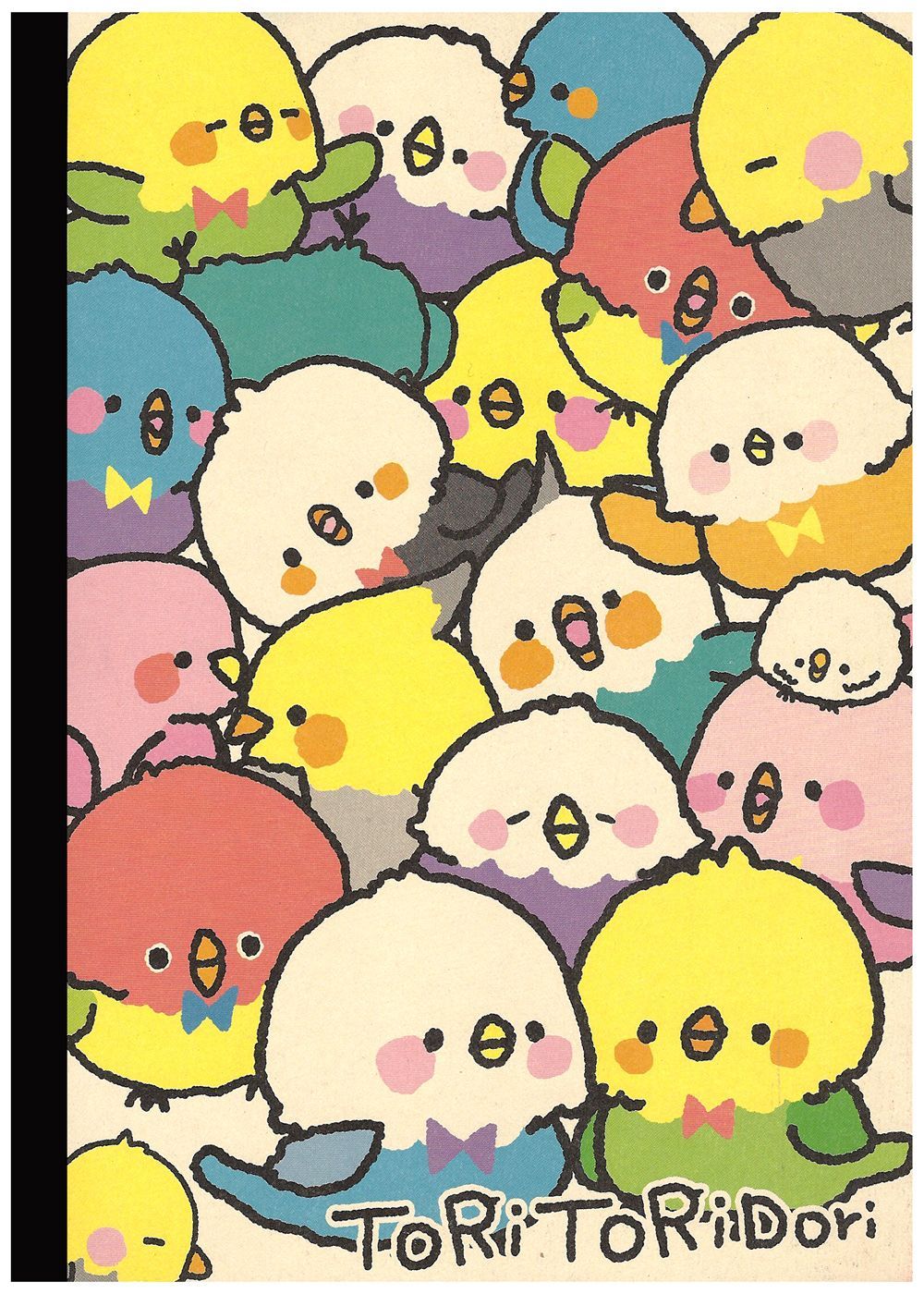Kamio Tori Tori Rainbow Birds B5 Notebook. Kawaii