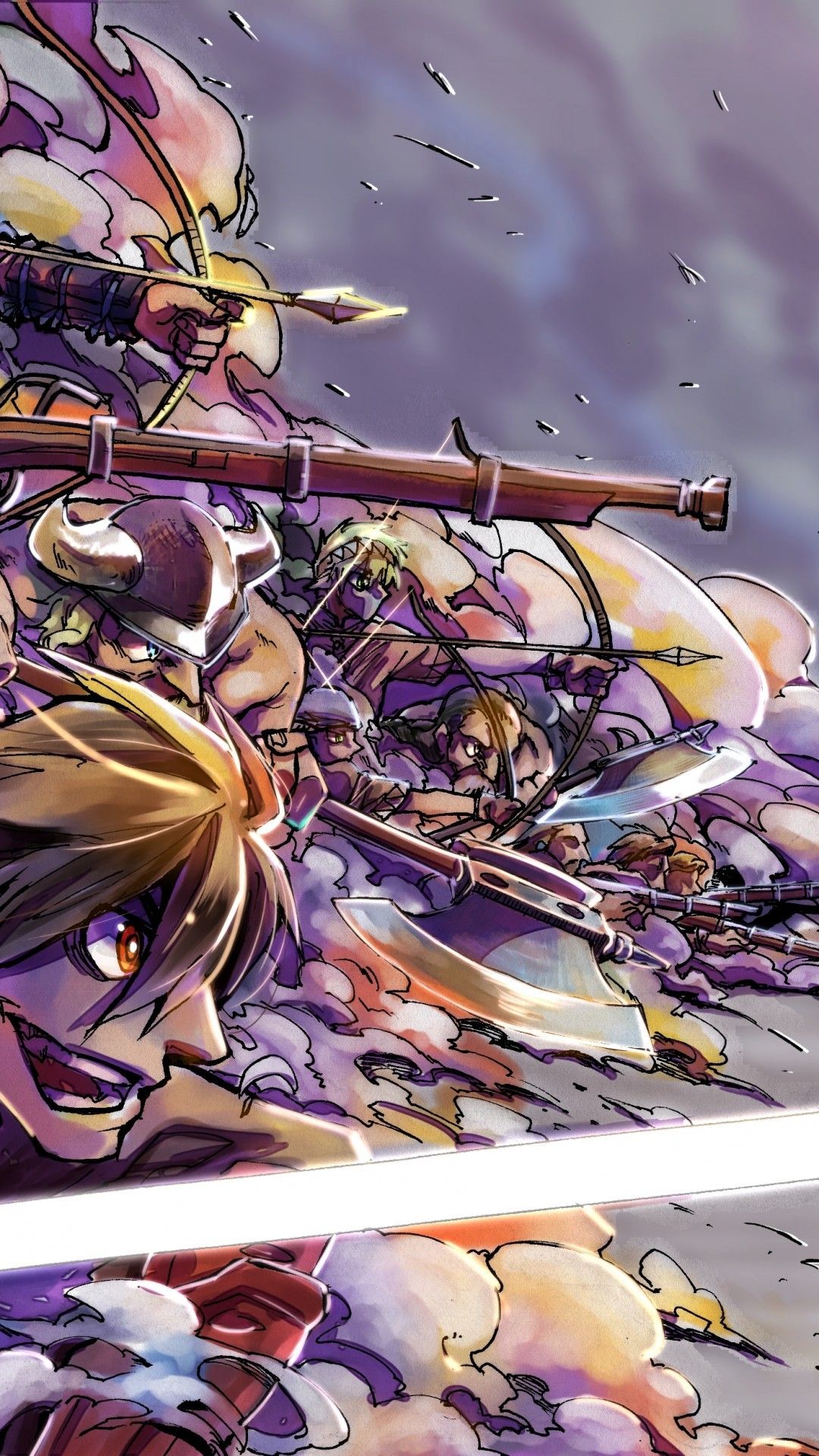 Download 1080x1920 Drifters, Oda Nobunaga, Shimazu Toyohisa, Nasu