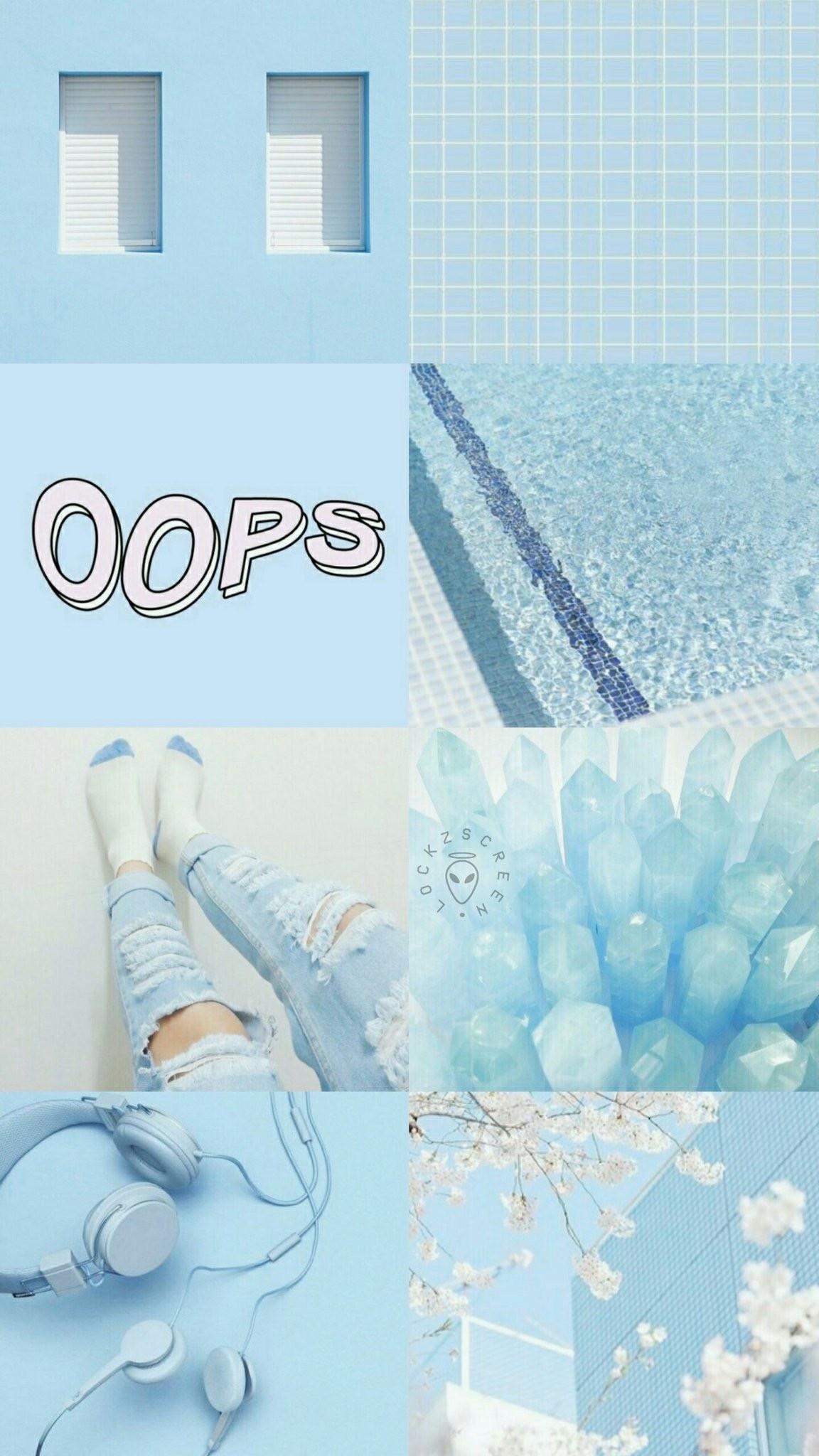 Cute Blue Aesthetic Wallpaper Free Cute Blue Aesthetic