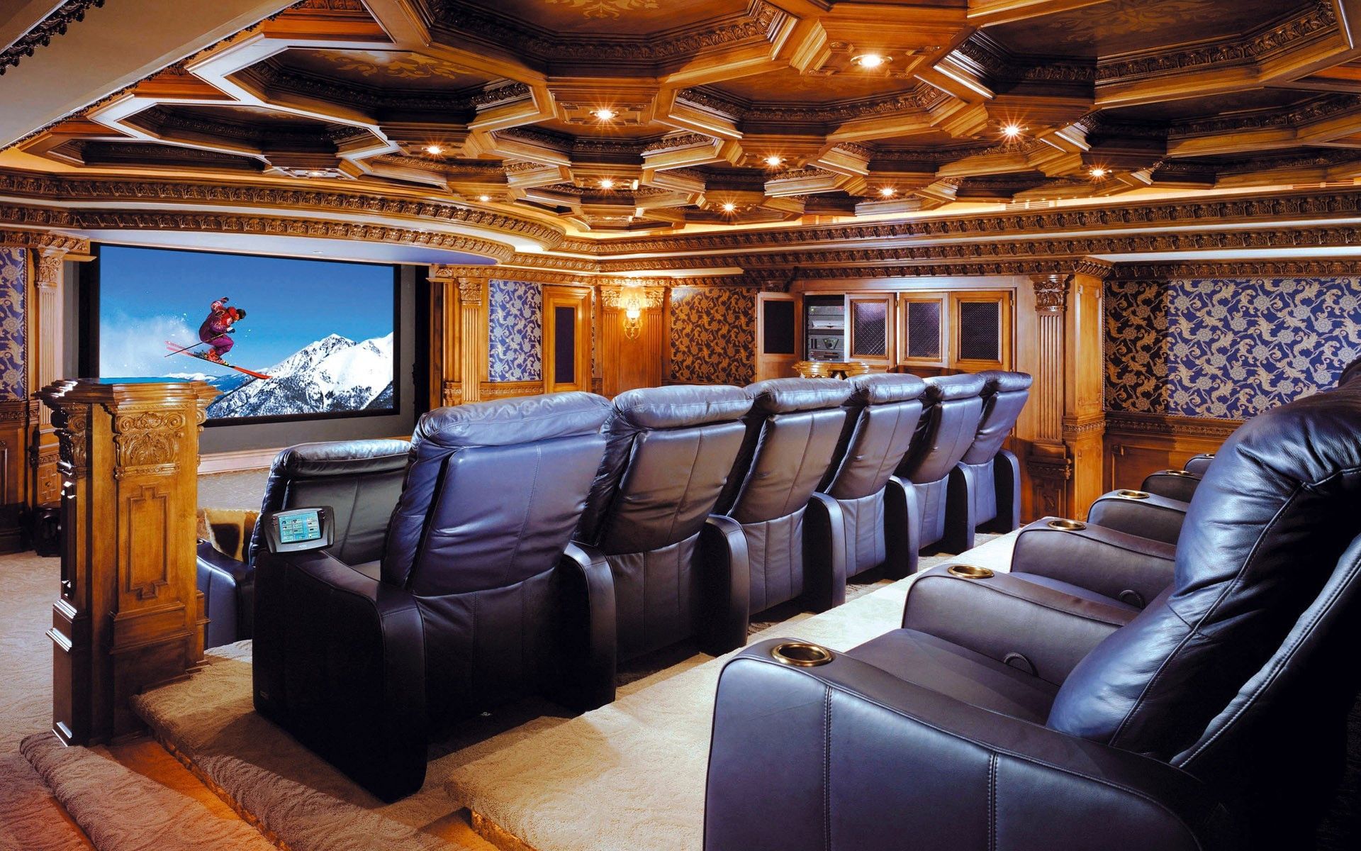 Best Of Luxury Home Theater Wallpaper And Image Magazine Homes