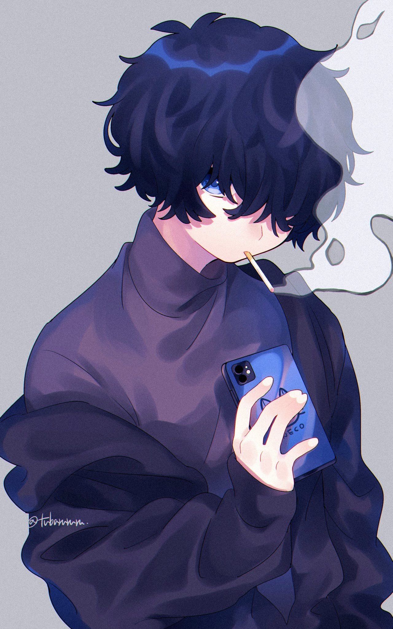 Cool Sad Anime Profile Pictures Boy - Anime Boy Hoodie Profile View Sad