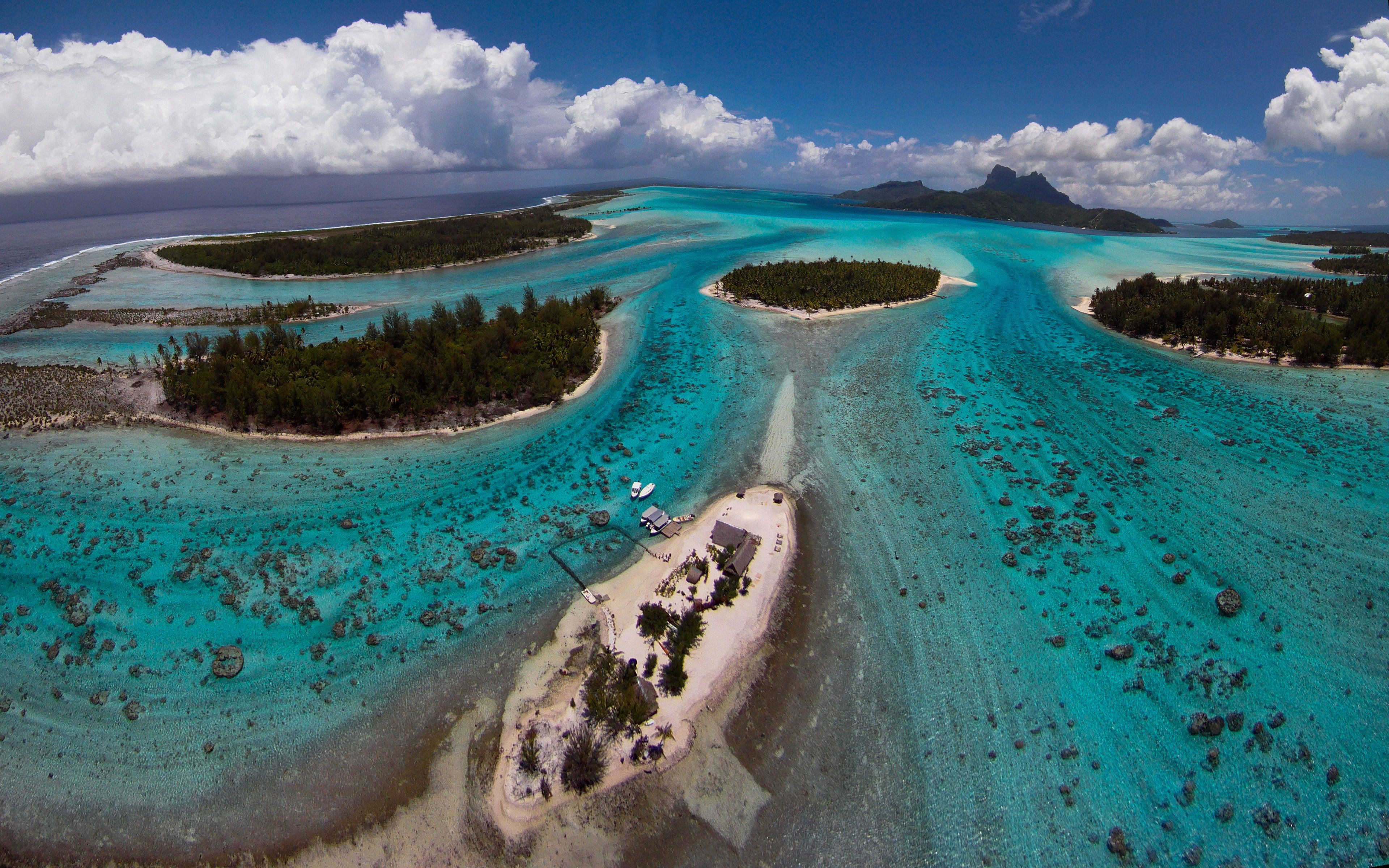 Bora Bora Beautiful Island In French Polynesia South Pacific Ocean