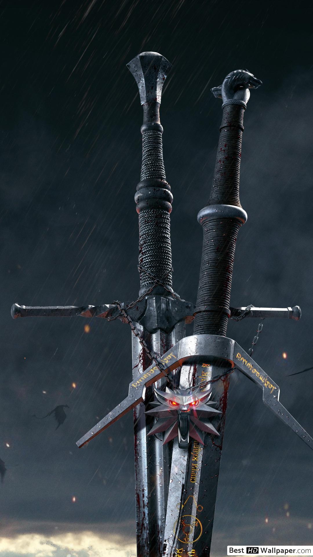 The Witcher 3 Hunt (Swords) HD wallpaper download