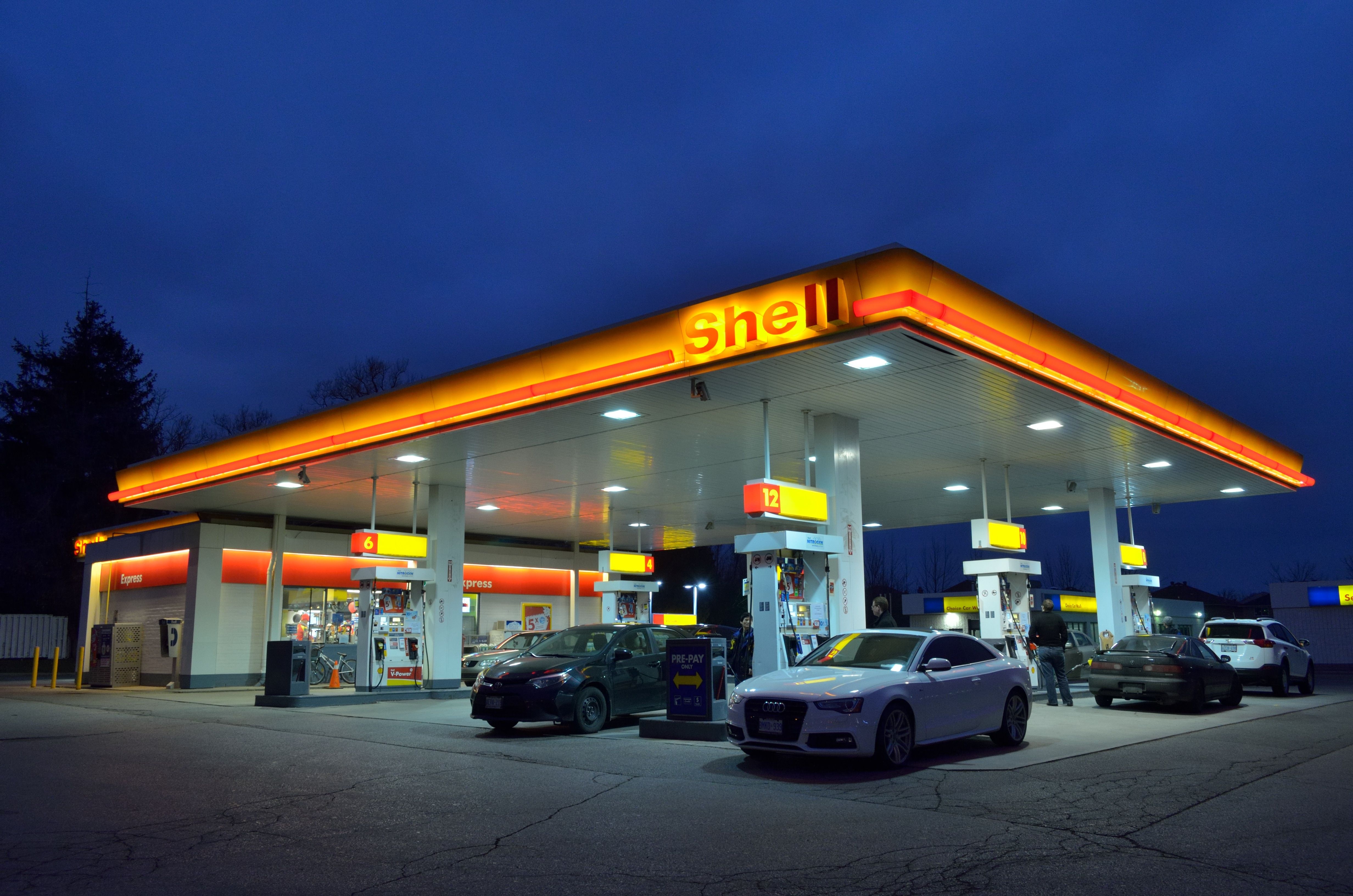 shell gas station free image