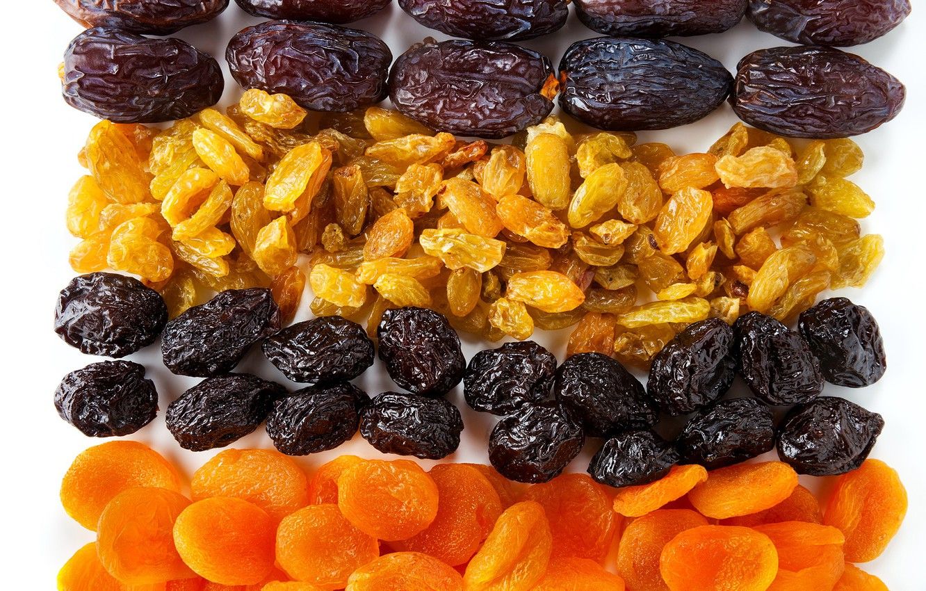 Wallpaper raisins, dried apricots, dried fruits, dates image