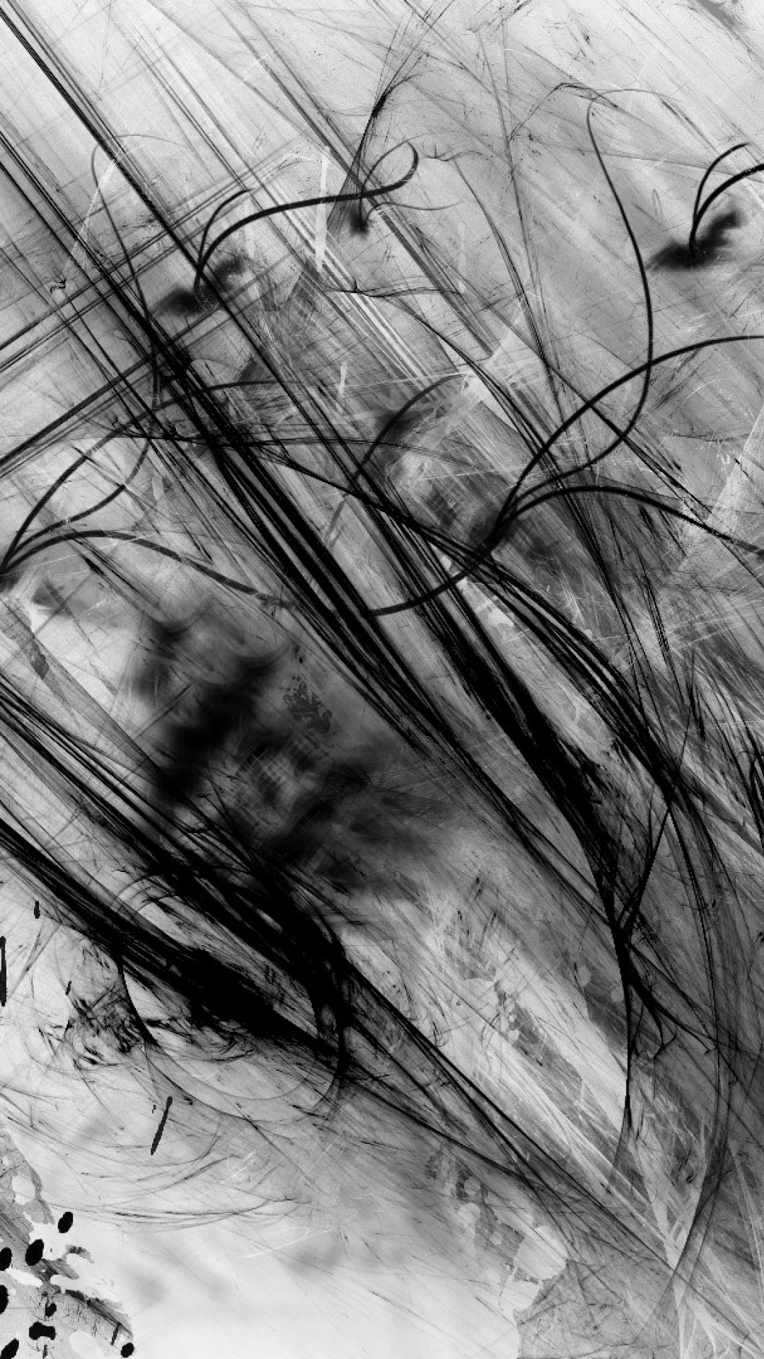 Black And White Abstract Wallpaper HD