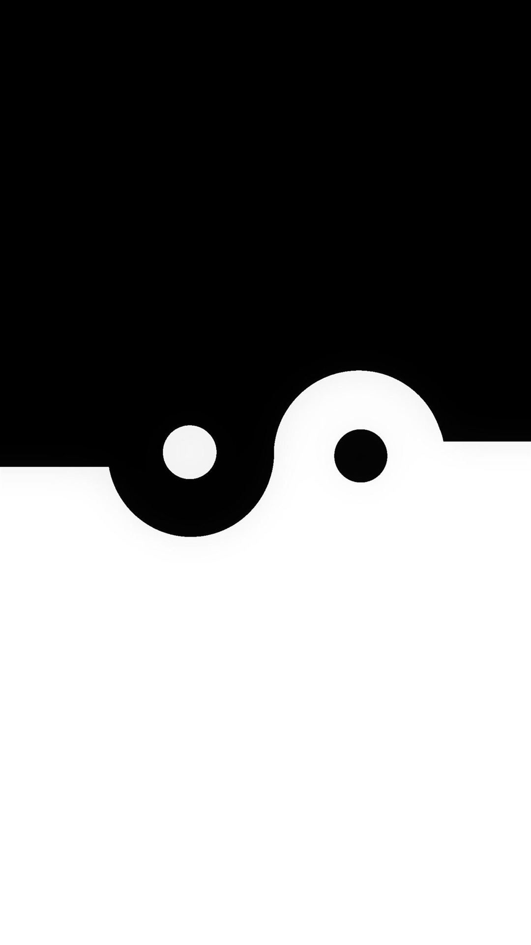 Yin yang minimalist S10 iPhone 8 Wallpaper Free Download