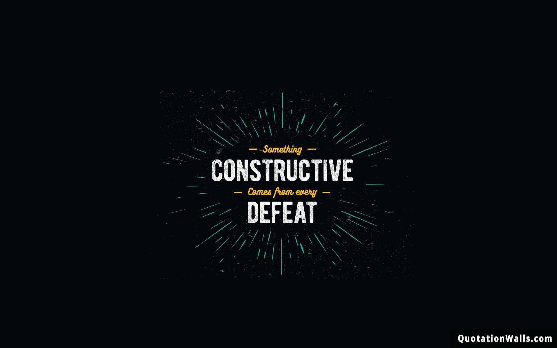 Victory Defeat Motivational Wallpaper for Desktop