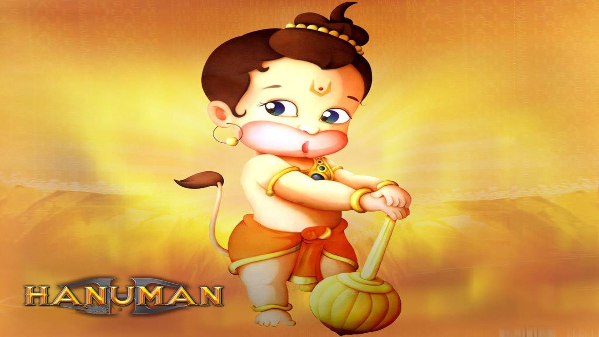 Hanuman Cartoon. Hindu Gods and Goddesses