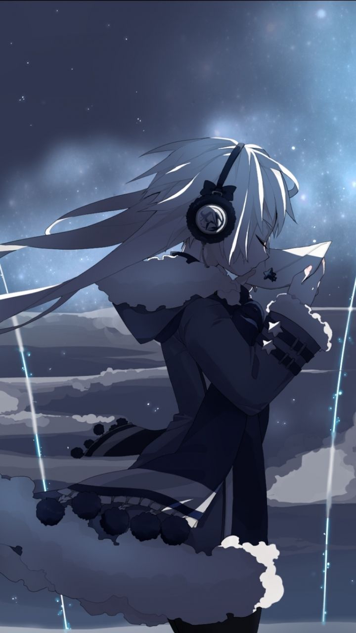 Anime Headphones Wallpaper