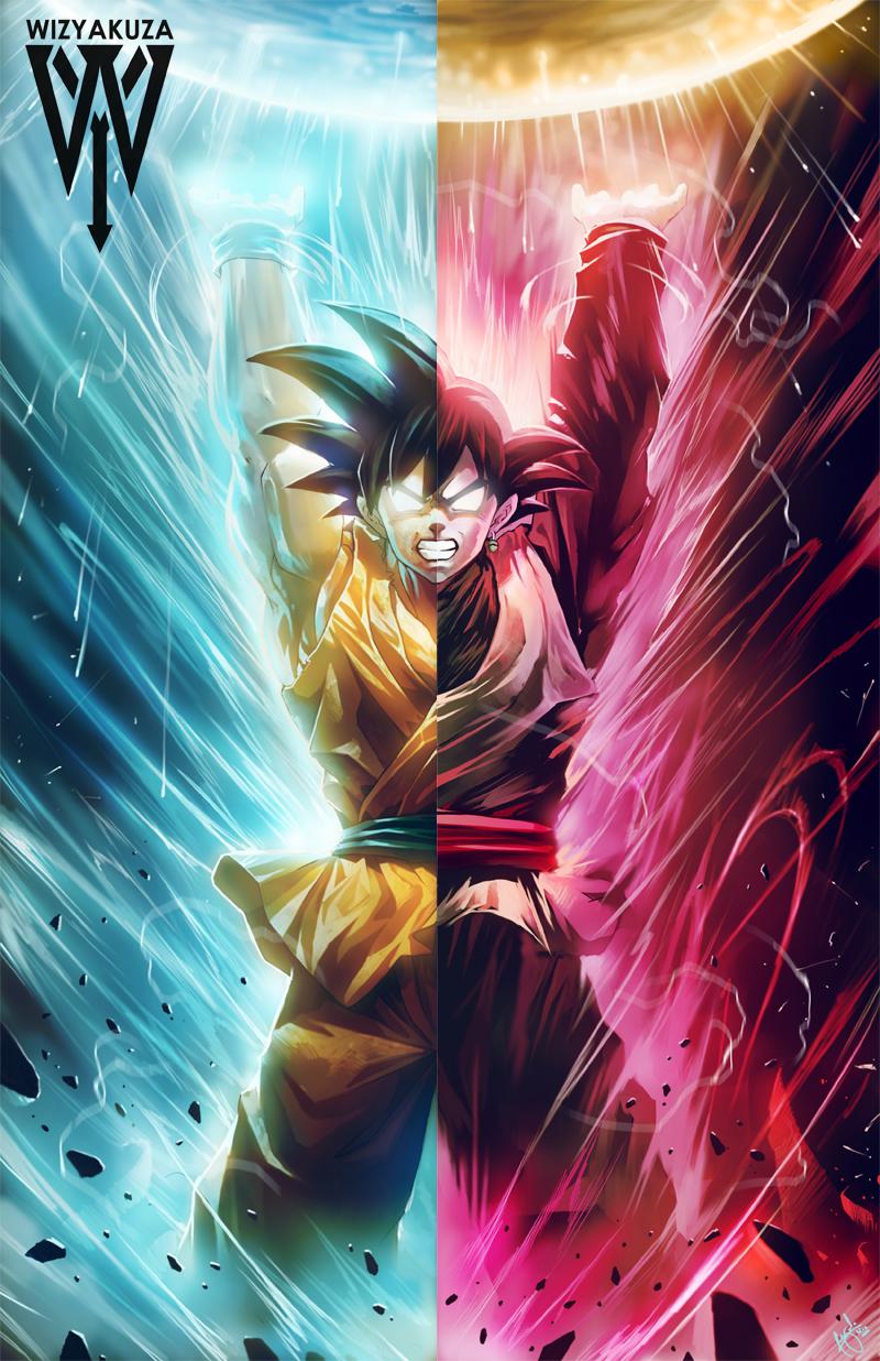 Goku Black Split By:Wizyakuza