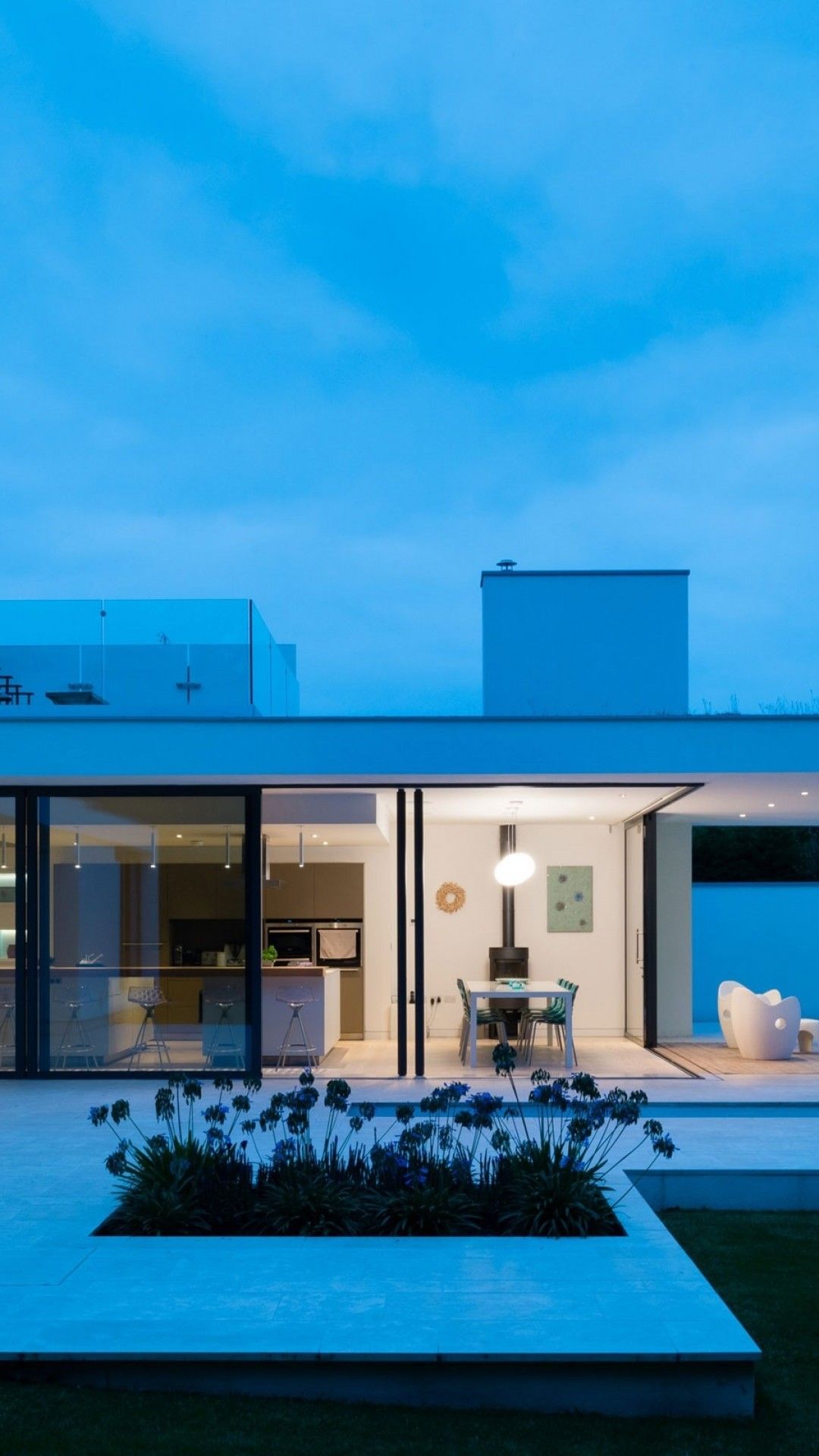 Download 1080x1920 Luxury House, Modern Architecture Wallpaper