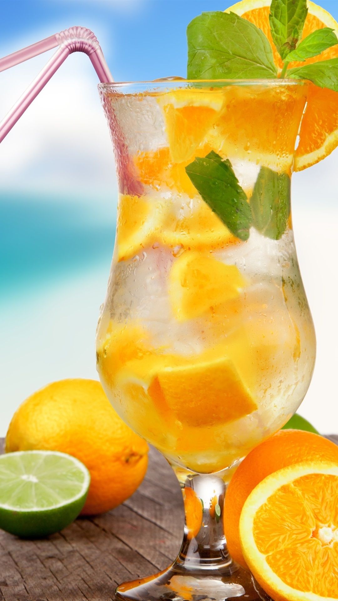 Lemon Drinks, Cocktail, Summer, Tropical 1080x1920 IPhone 8 7 6 6S