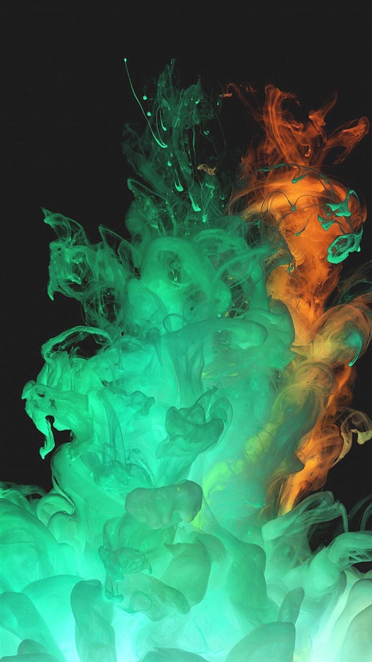 Abstract Ink Splash Smoke Art 750 x 1334 Home Screen Wallpaper