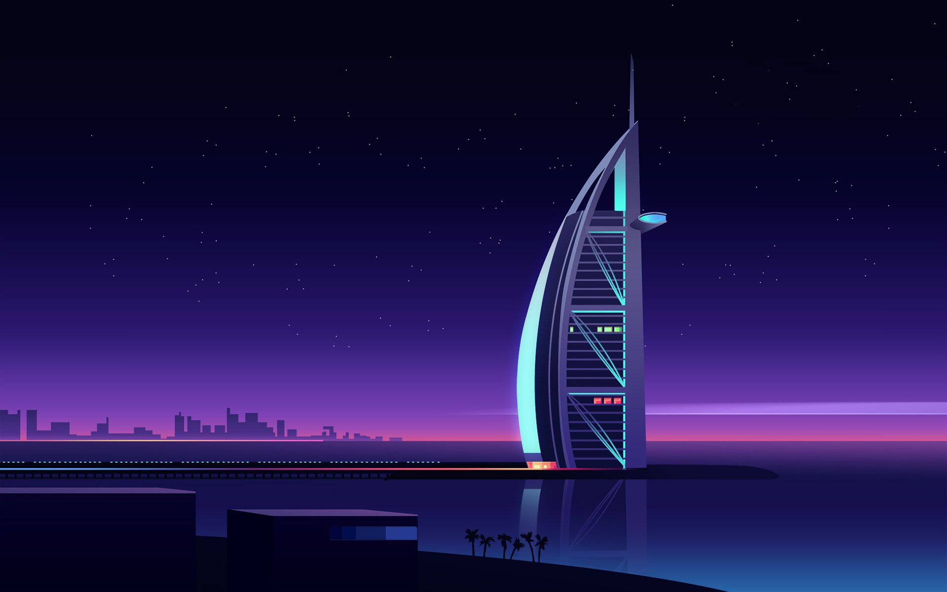 Dubai Burj Al Arab Hotel, HD Artist, 4k Wallpaper, Image