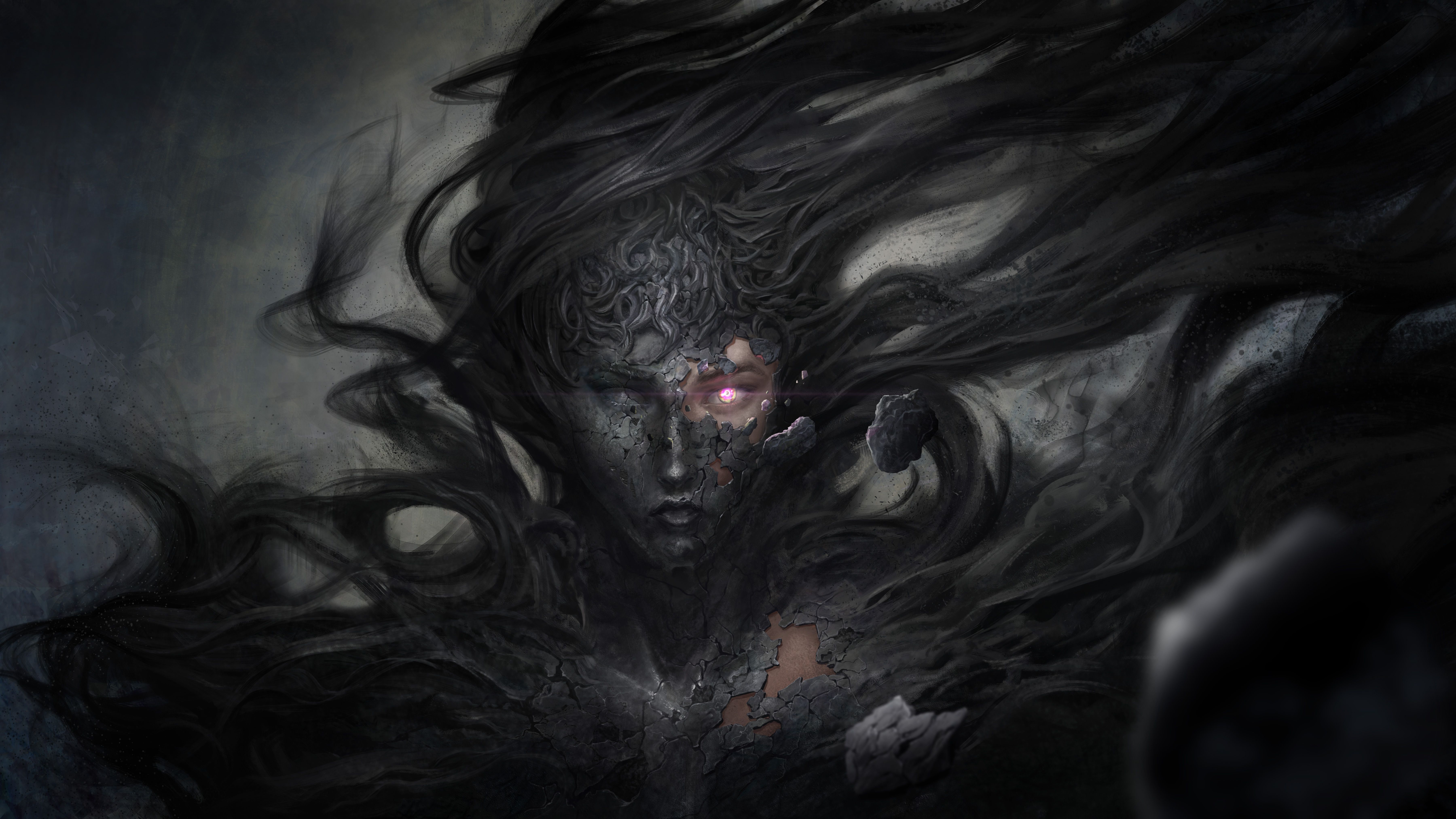 Dark Demon Fantasy Witch 8k, HD Artist, 4k Wallpaper, Image, Background, Photo and Picture