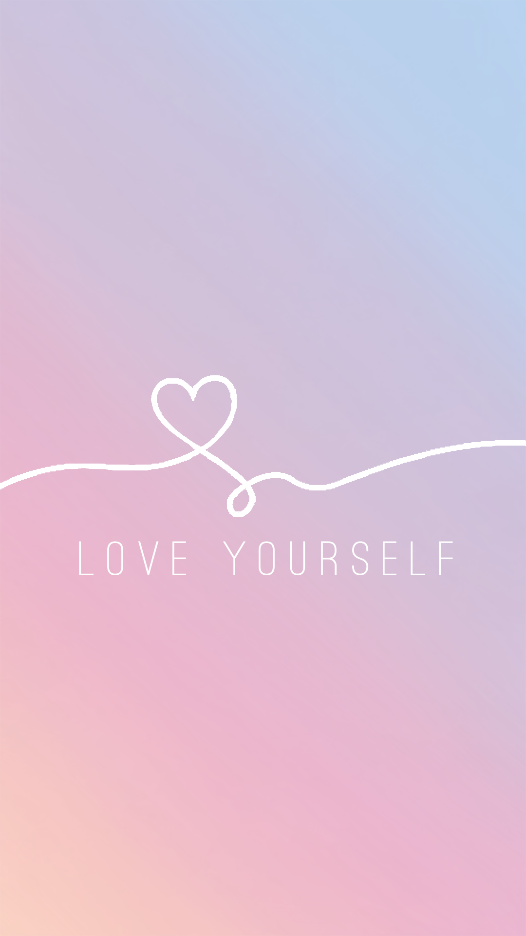 Love Yourself, Self Love, Love, Heart, Pastel Colors, Wallpaper
