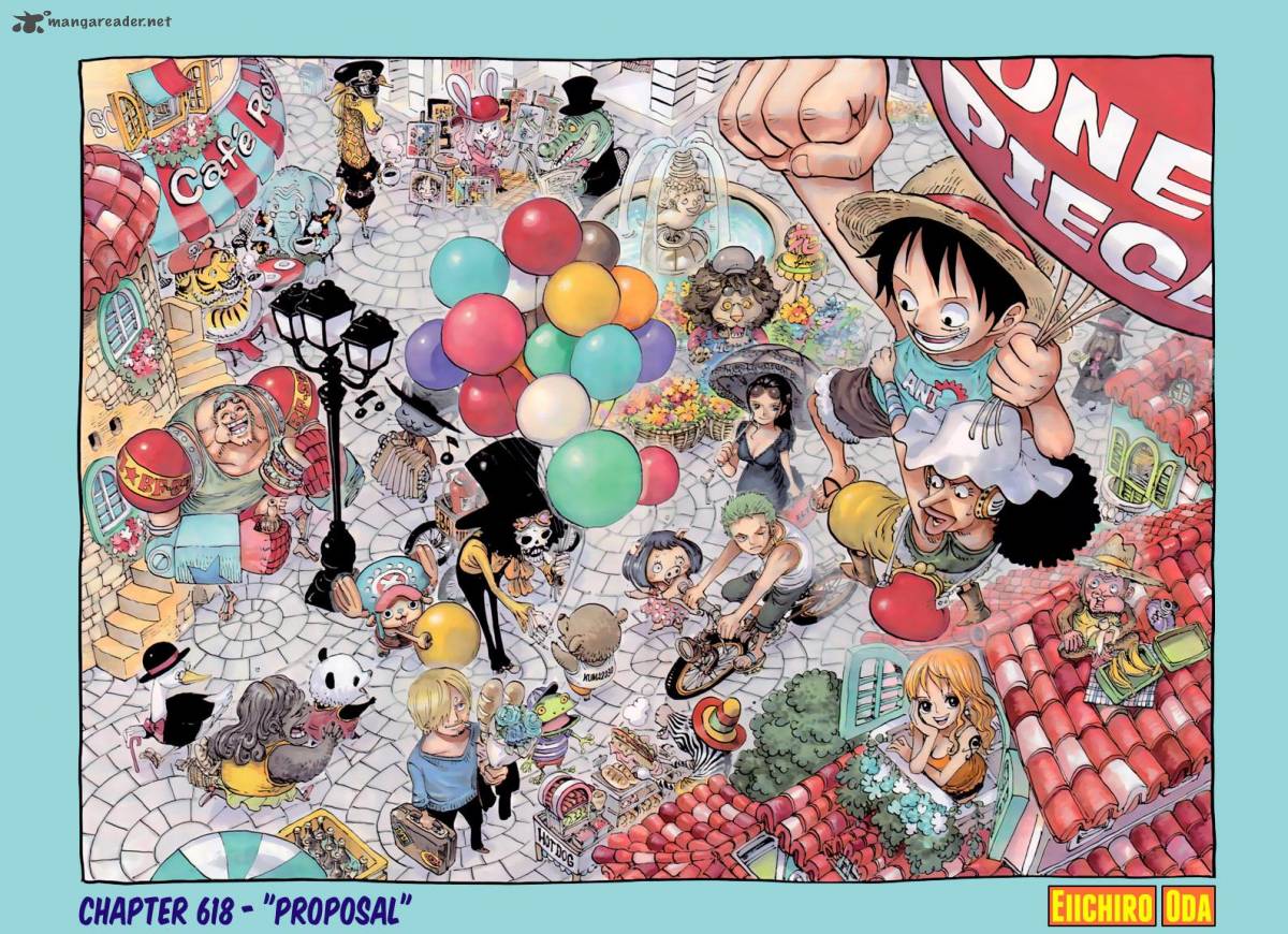 One Piece Chapter 618- Sanji's dream accomplished!. SHANNARO!!!