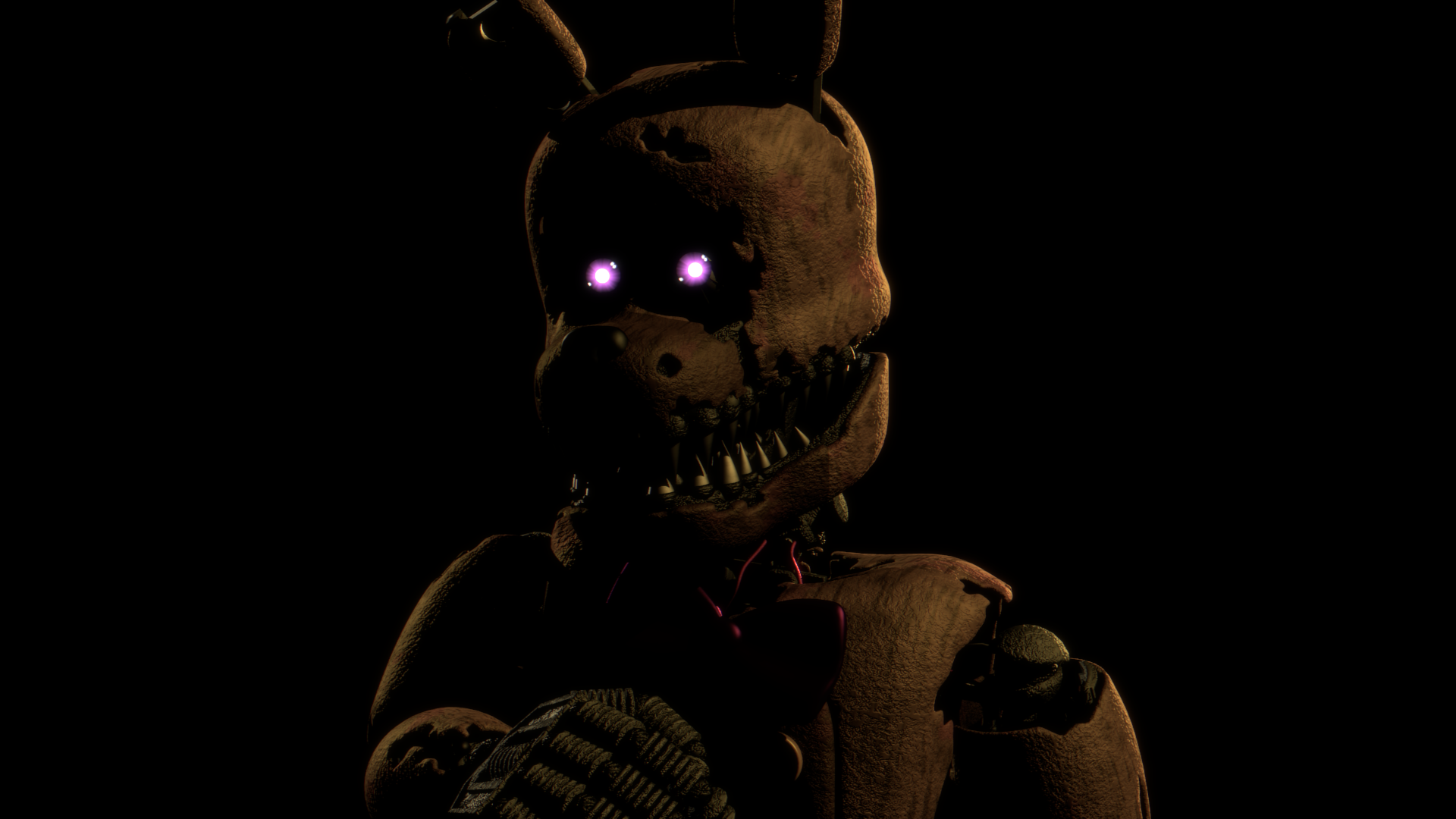 WIP Model Of U TheDayOfPi's Nightmare Spring Bonnie