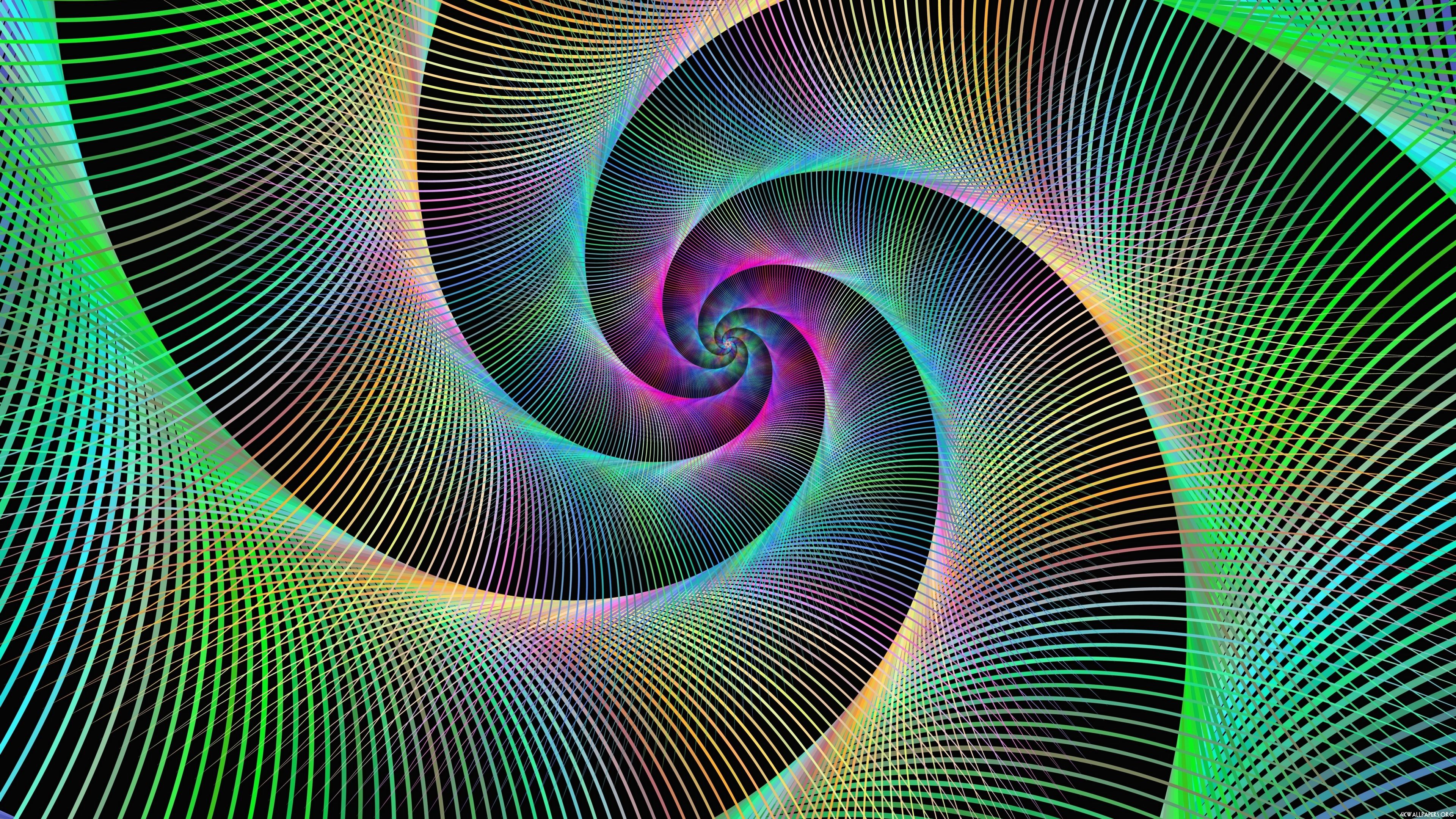 4K Trippy Fractal Wallpaper