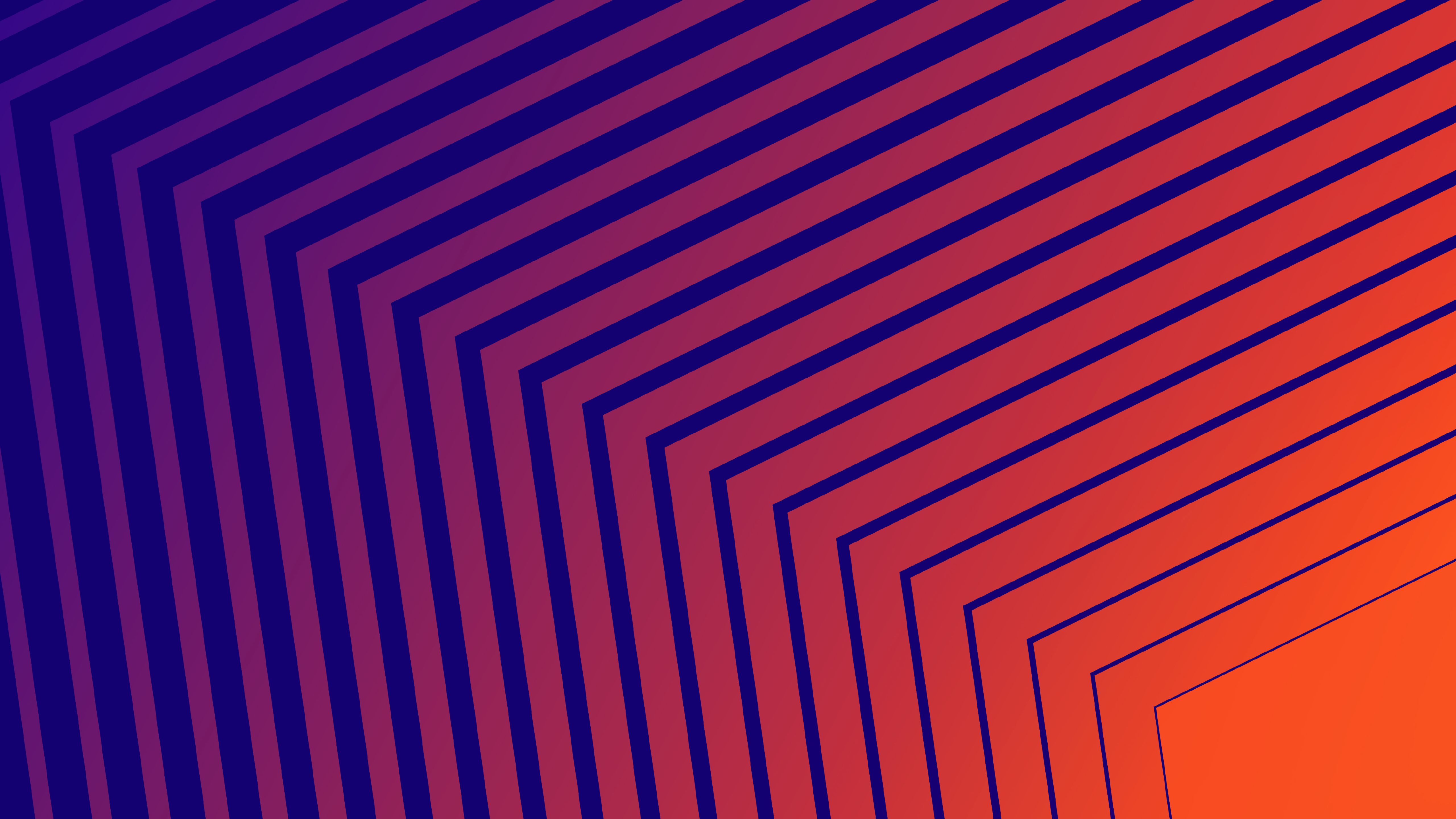 Geometric Shapes Orange 5K Wallpaper, HD Abstract 4K