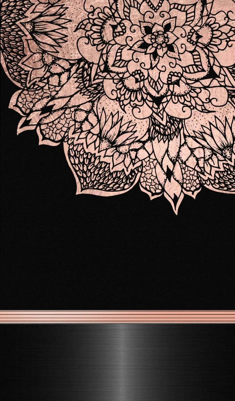 Black and rose gold. Rose gold wallpaper iphone, Gold wallpaper
